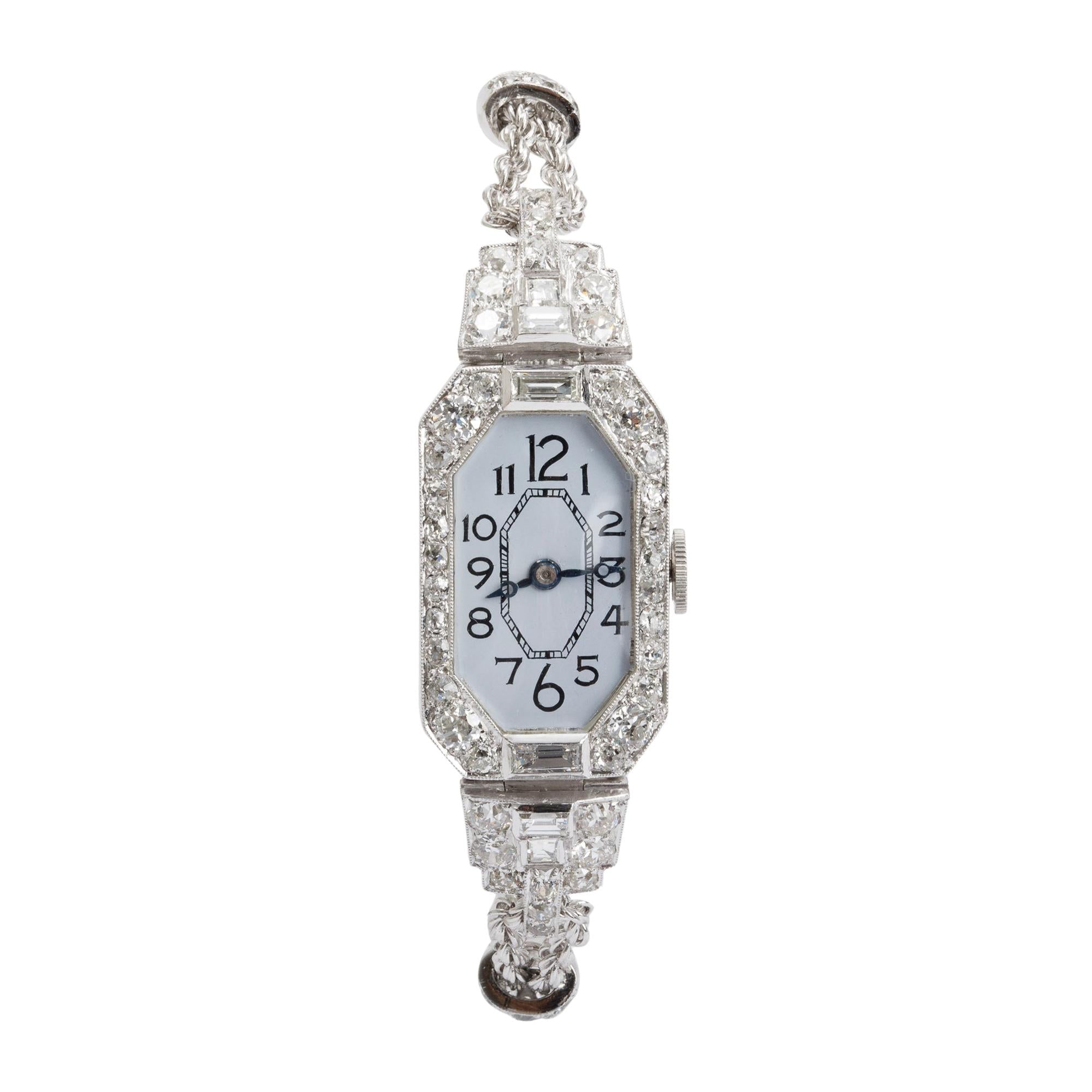 Antique Platinum & Diamond Watch