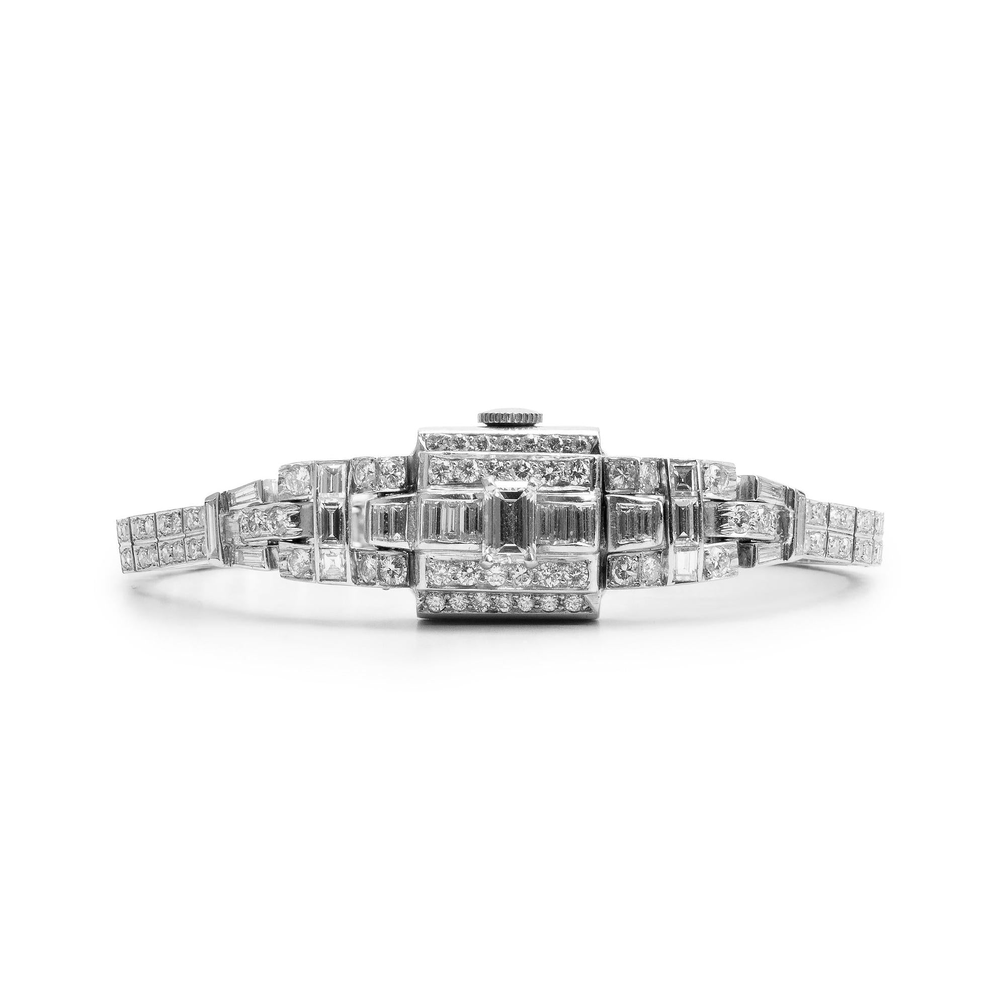 Antique Platinum & Diamond Watch