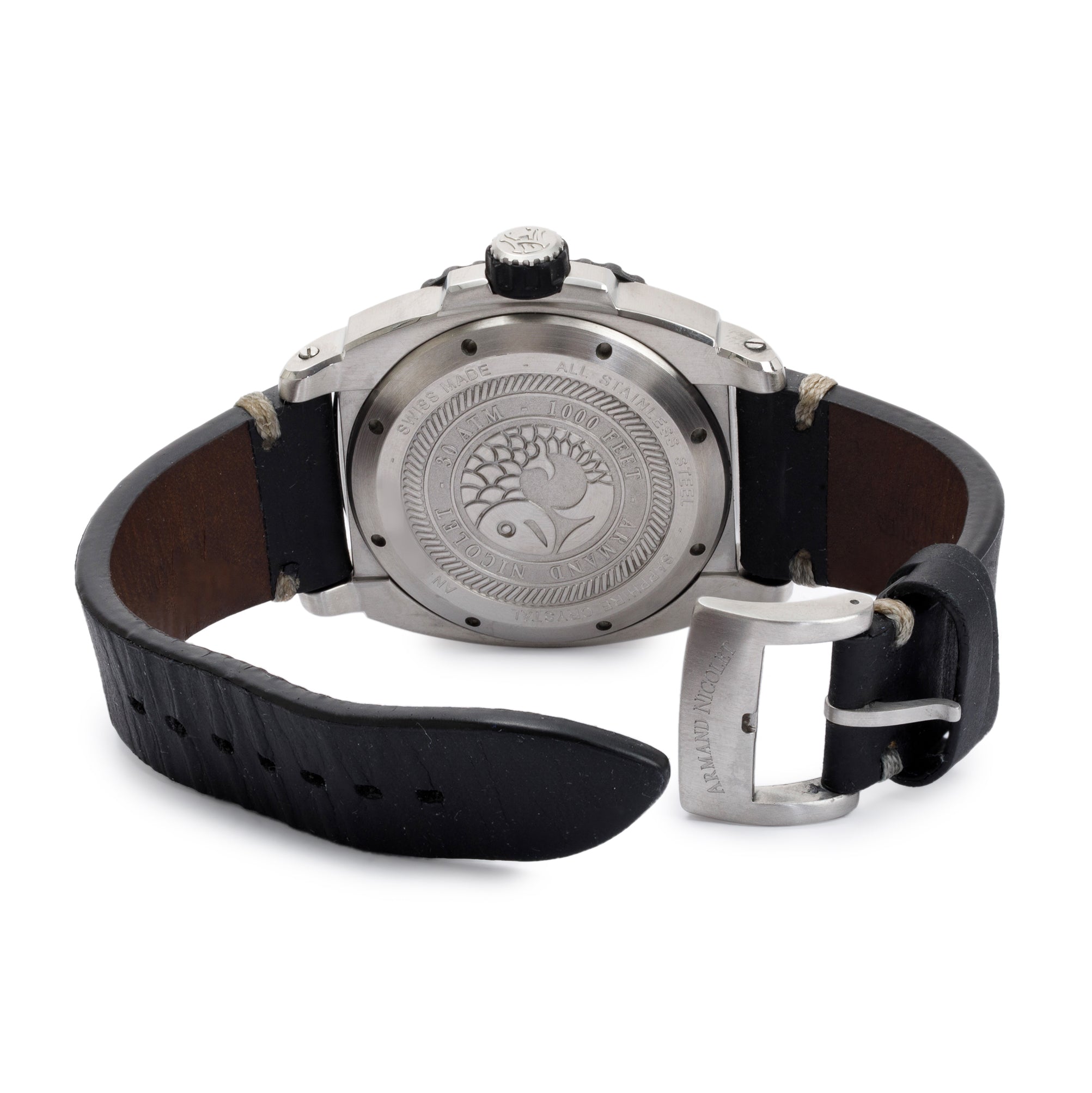 Armand Nicolet Stainless Steel S05-3 44MM Automatic Watch w/ Box & Papers