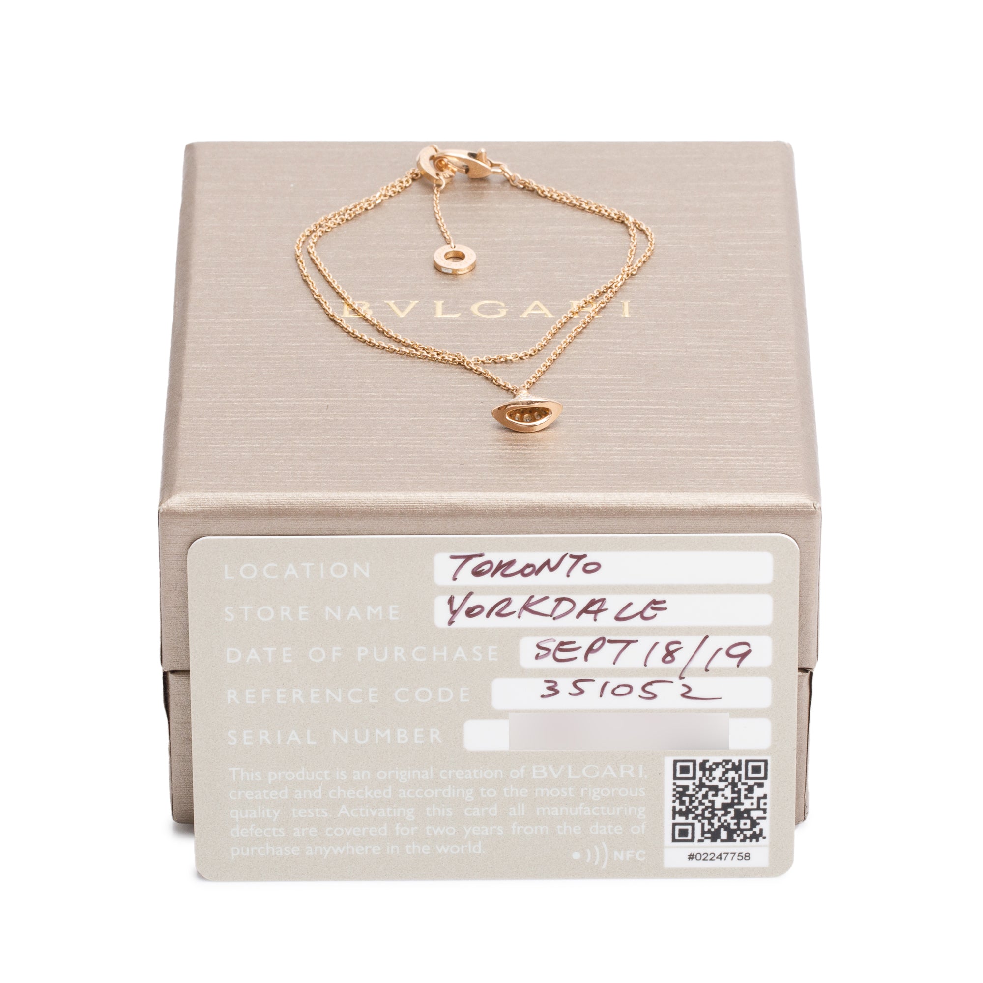 BVLGARI 18k Rose Gold Pave Diamond Diva's Dream Bracelet w/ Box & Certificate