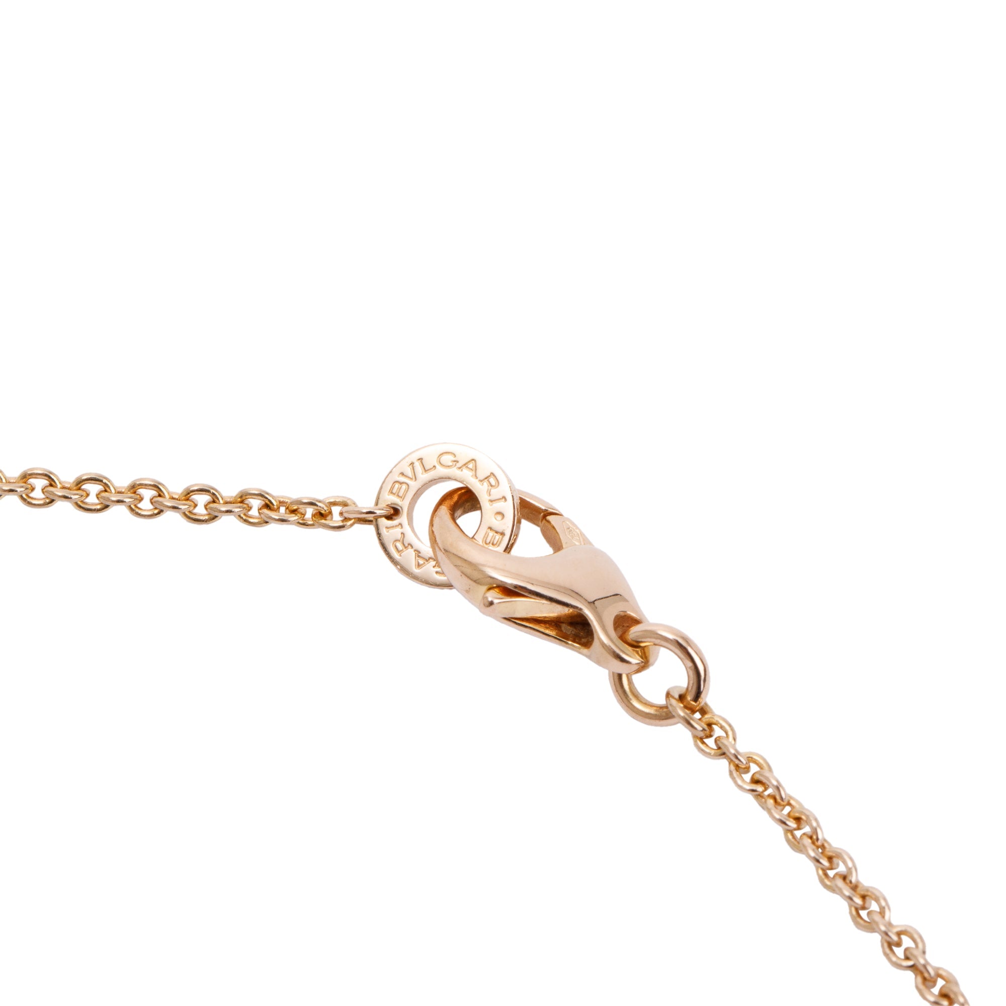 BVLGARI 18k Rose & White Gold B.Zero1 Pendant Necklace w/ Box