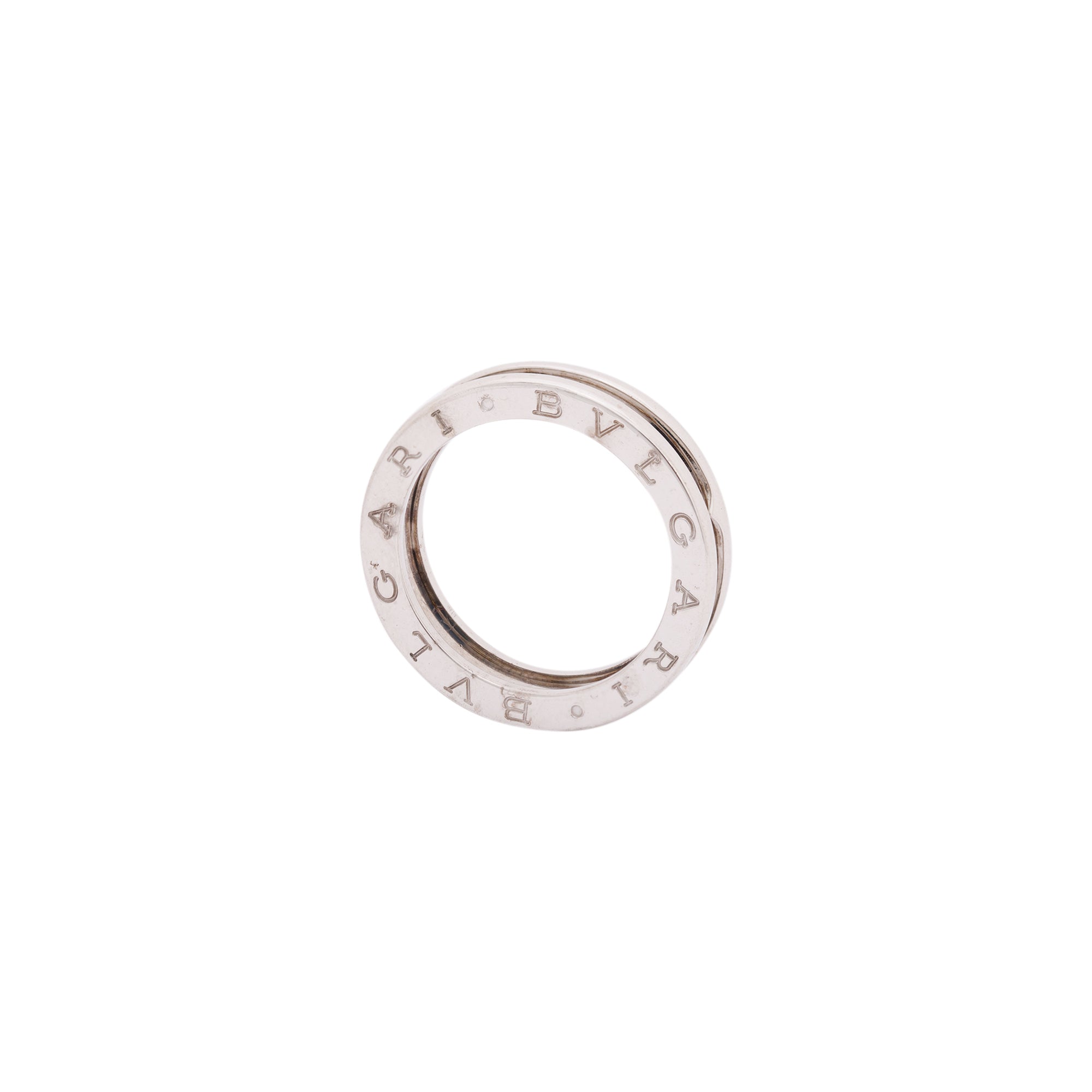 BVLGARI 18k White Gold B.Zero1 One-Band Ring