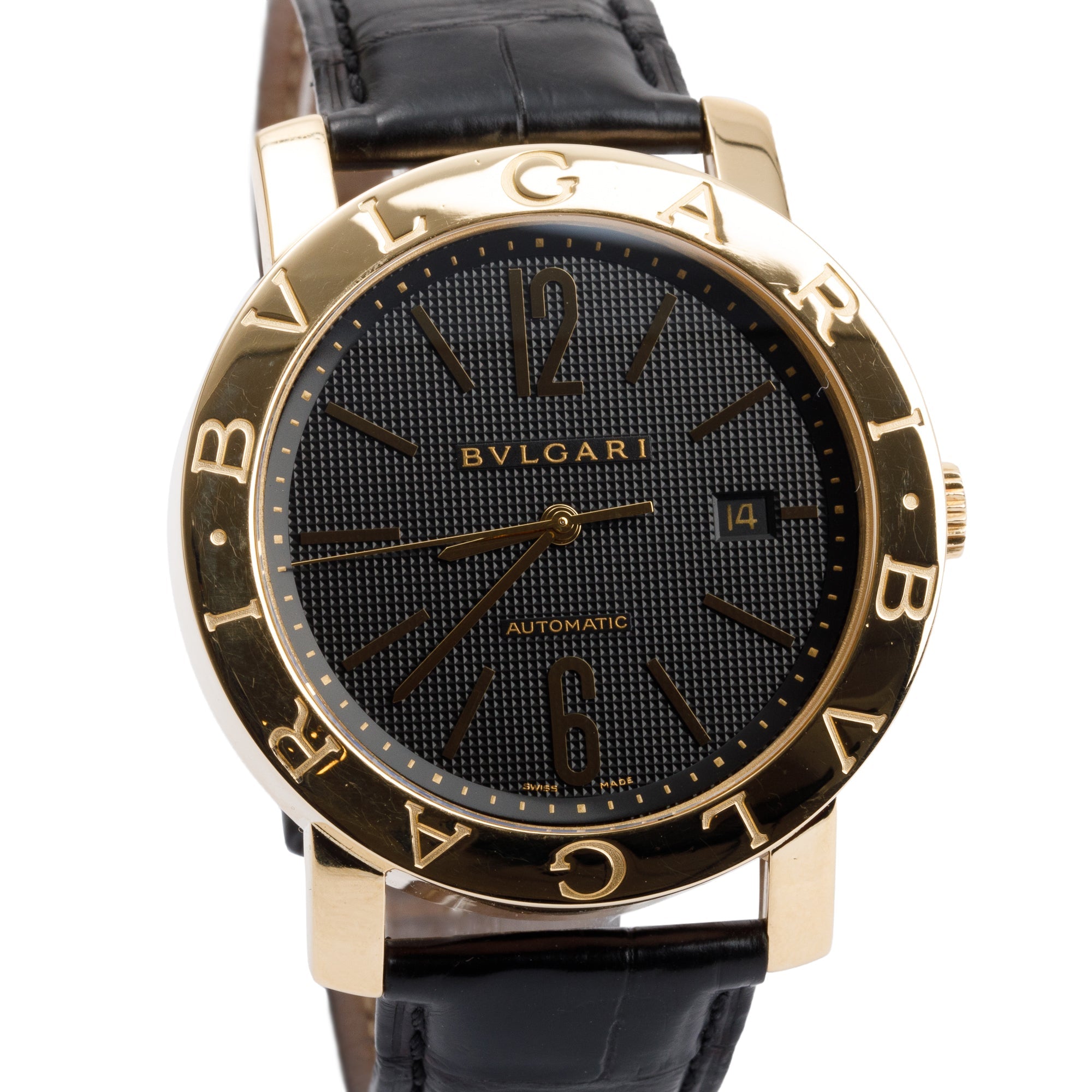 BVLGARI 18k Yellow Gold 42 MM Automatic Watch