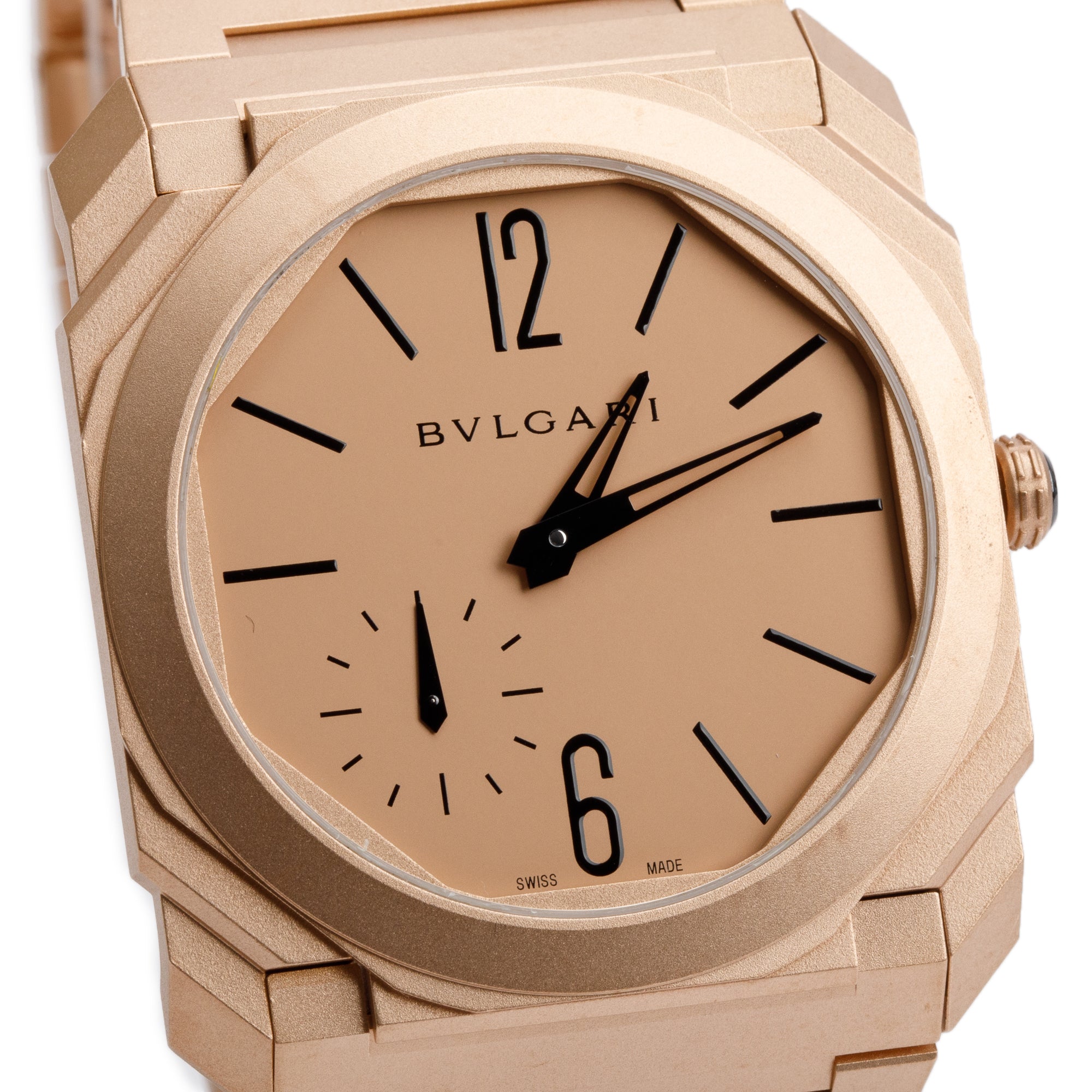BVLGARI 2022 18k Rose Gold Octo Finissimo 40 MM Automatic Watch w/ Certificate