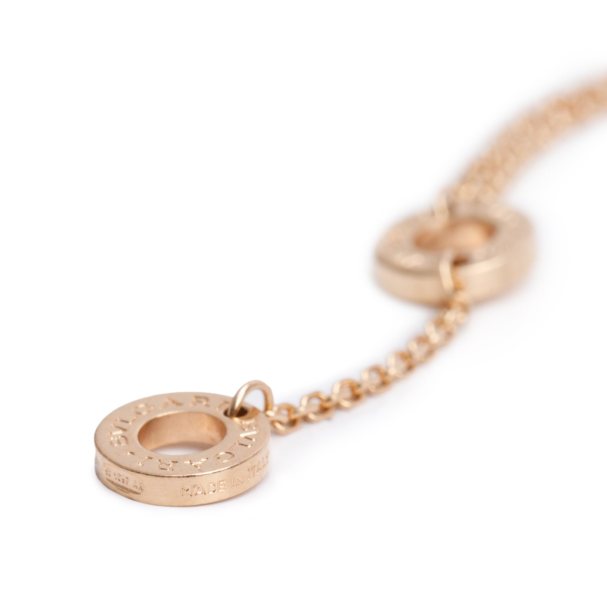 BVLGARI 2024 18k Rose Gold Pave Diamond Diva's Dream Bracelet w/ Pouch & Certificate