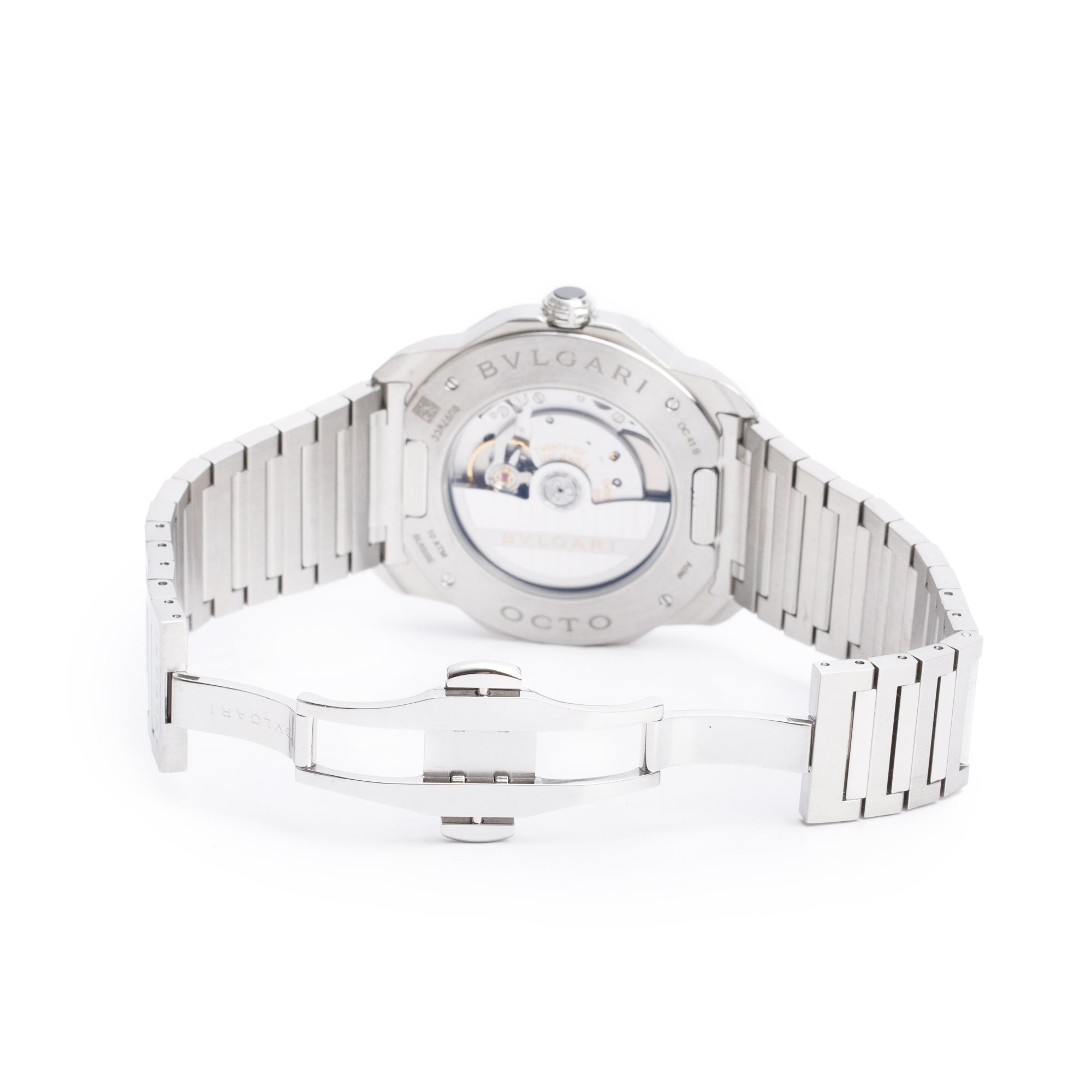 BVLGARI 2024 Stainless Steel Octo Roma 41 MM Automatic Watch Blue Dial w/ Box, Receipt, Certificate & Extra Strap