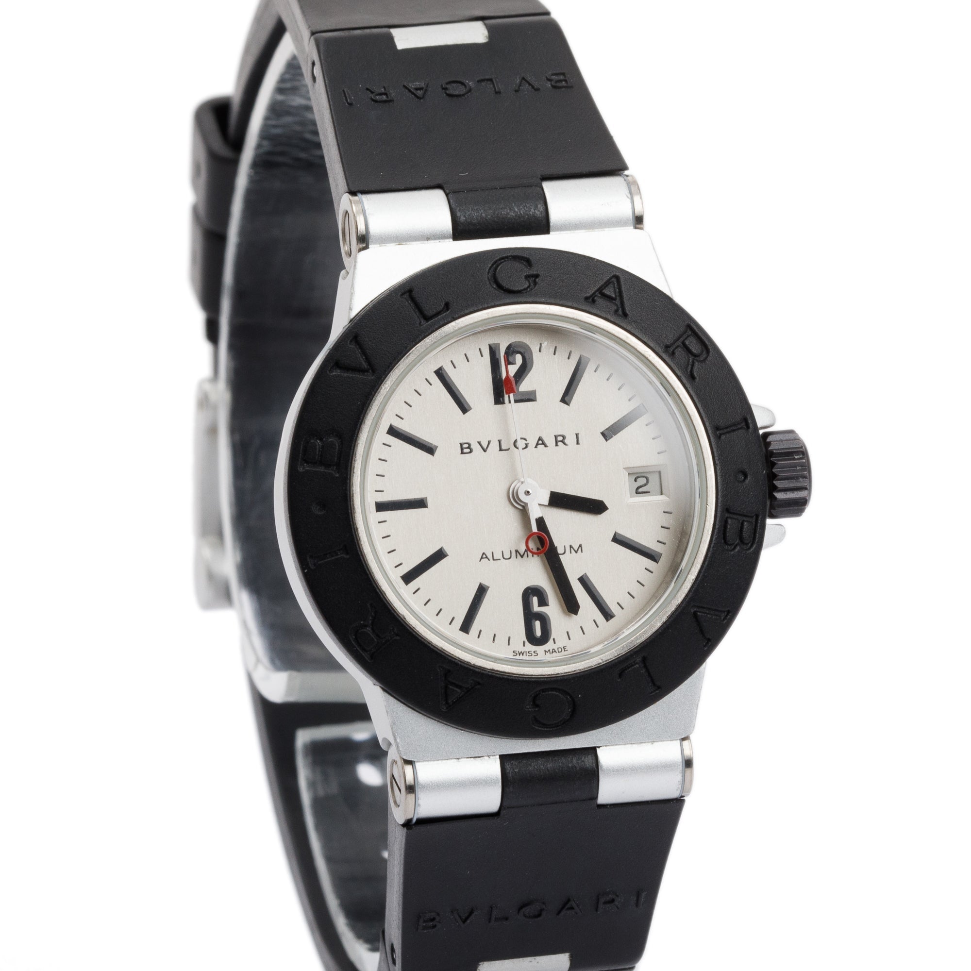 BVLGARI Aluminum Diagono 29 MM Quartz Watch w/ Box & Papers