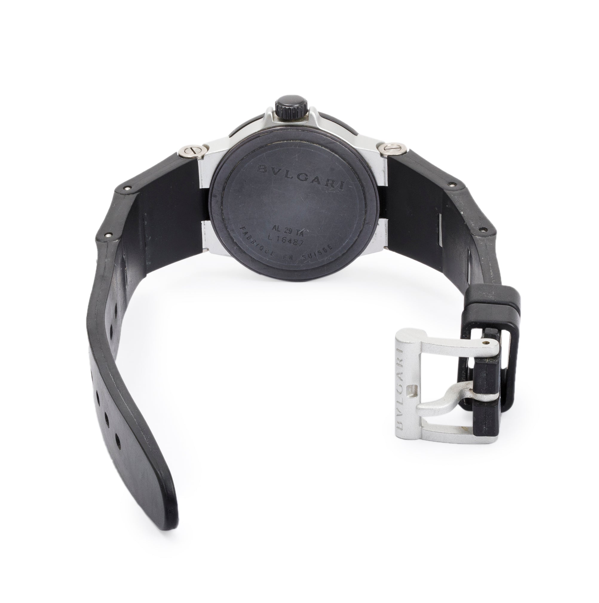 BVLGARI Aluminum Diagono 29 MM Quartz Watch w/ Box & Papers