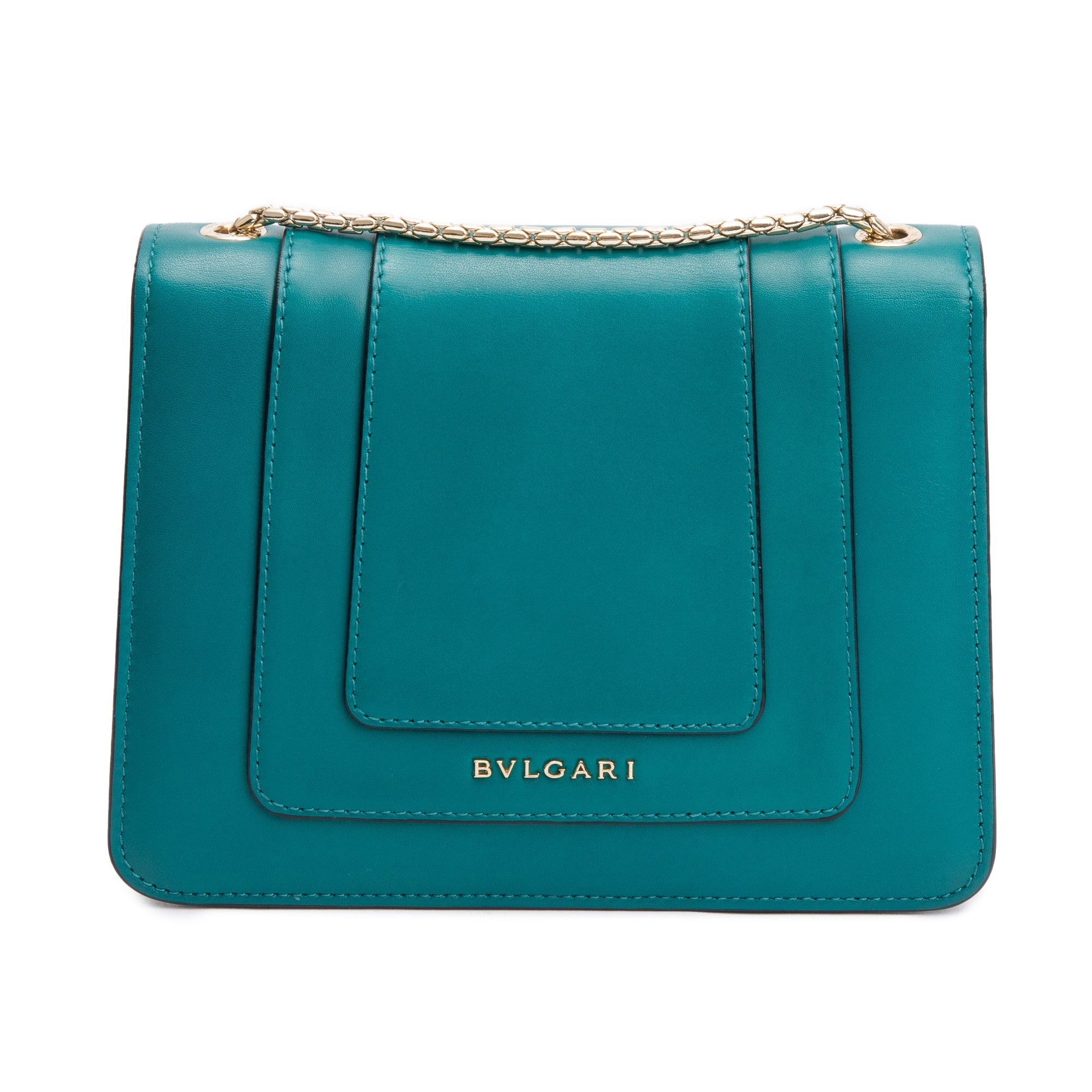 BVLGARI Green Calfskin Leather Serpenti Forever Crossbody Bag w/ Receipt