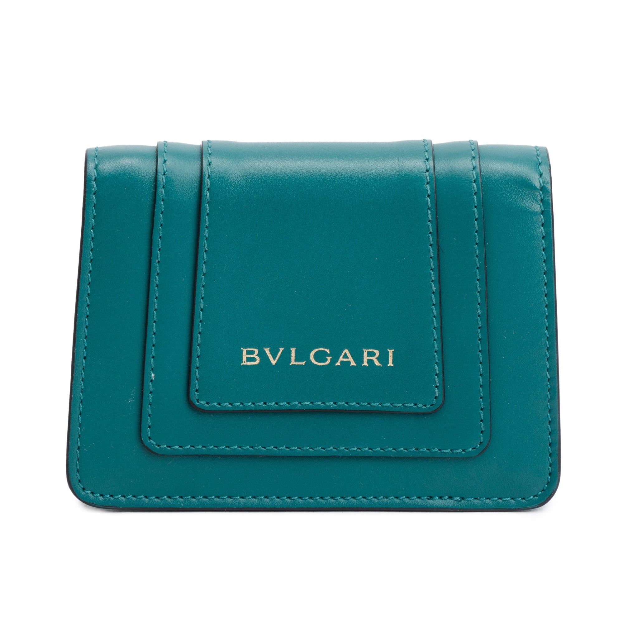 BVLGARI Green Calfskin Leather XXS Serpenti Forever Chain Bag