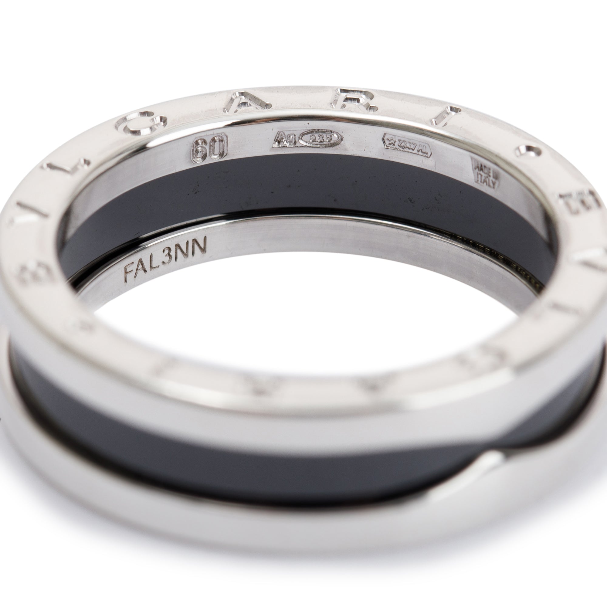 BVLGARI Save the Children One-Band Ring with Black Ceramic