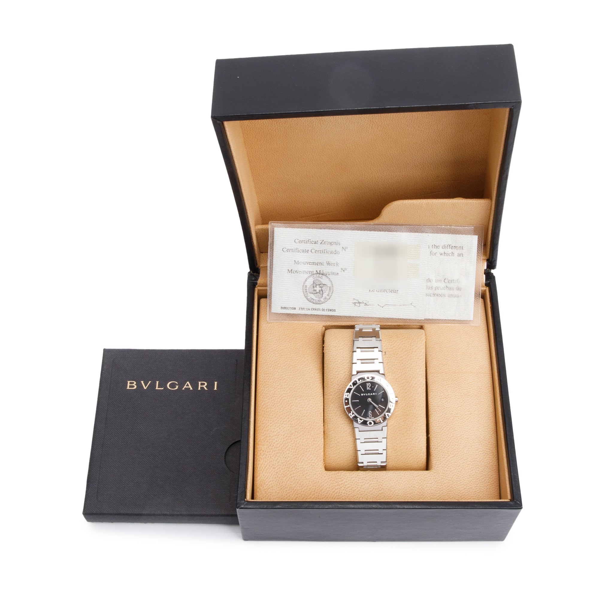 BVLGARI Stainless Steel BVLGARI 26 MM Quartz Watch w/ Box & Papers