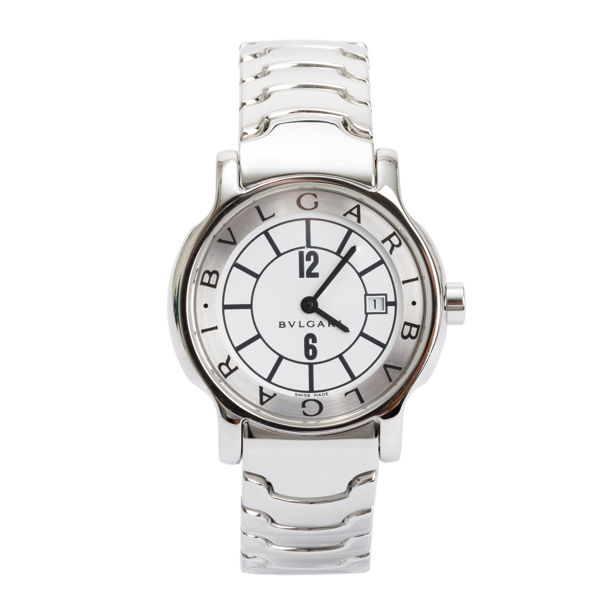 BVLGARI Stainless Steel Solotempo 29 MM Watch w/ Box