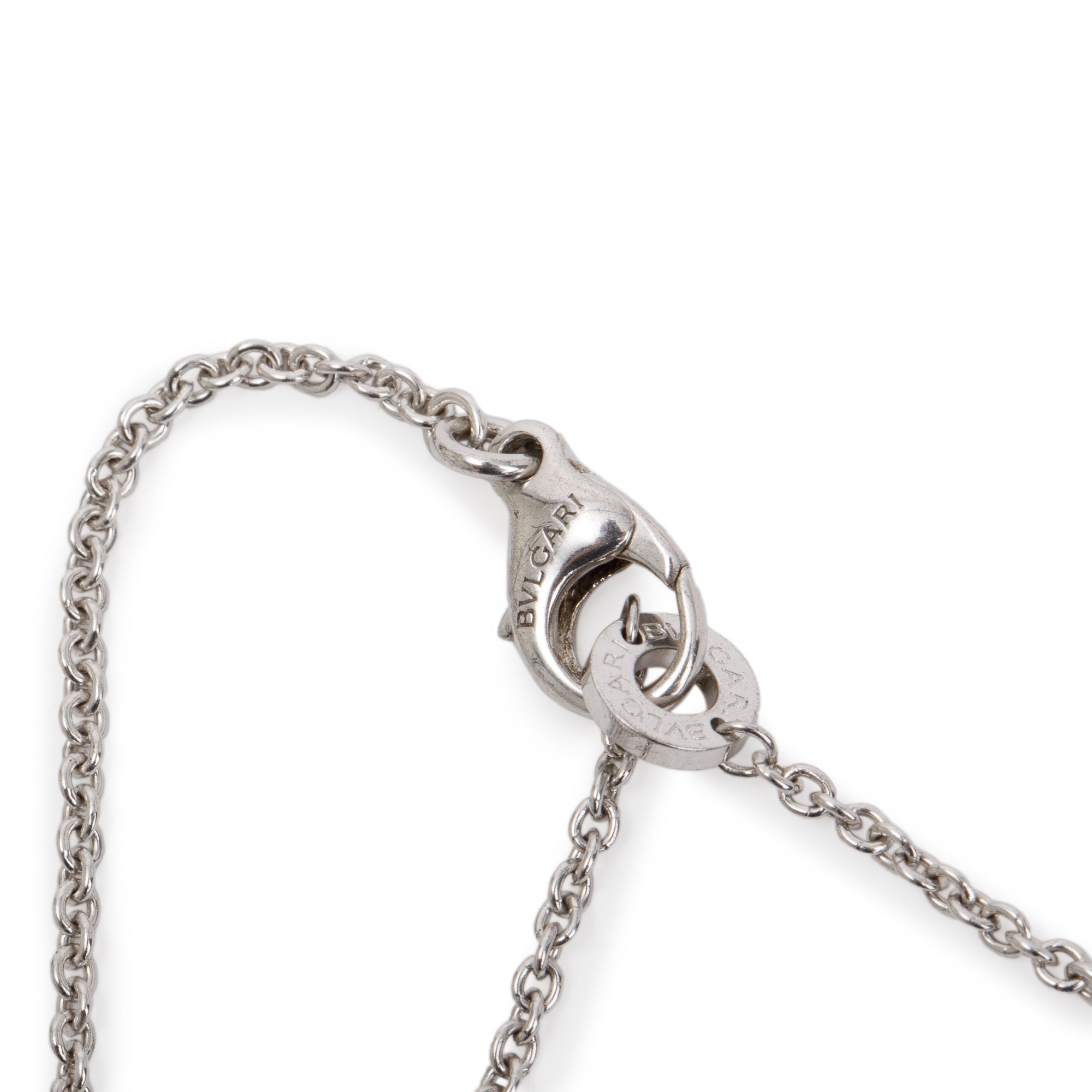 BVLGARI Sterling Silver Black Ceramic Save The Children Necklace