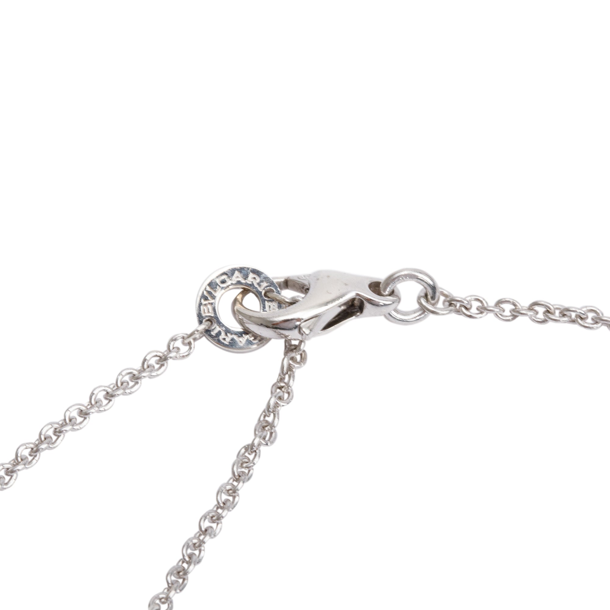 BVLGARI Sterling Silver & Black Ceramic Save The Children Pendant Necklace