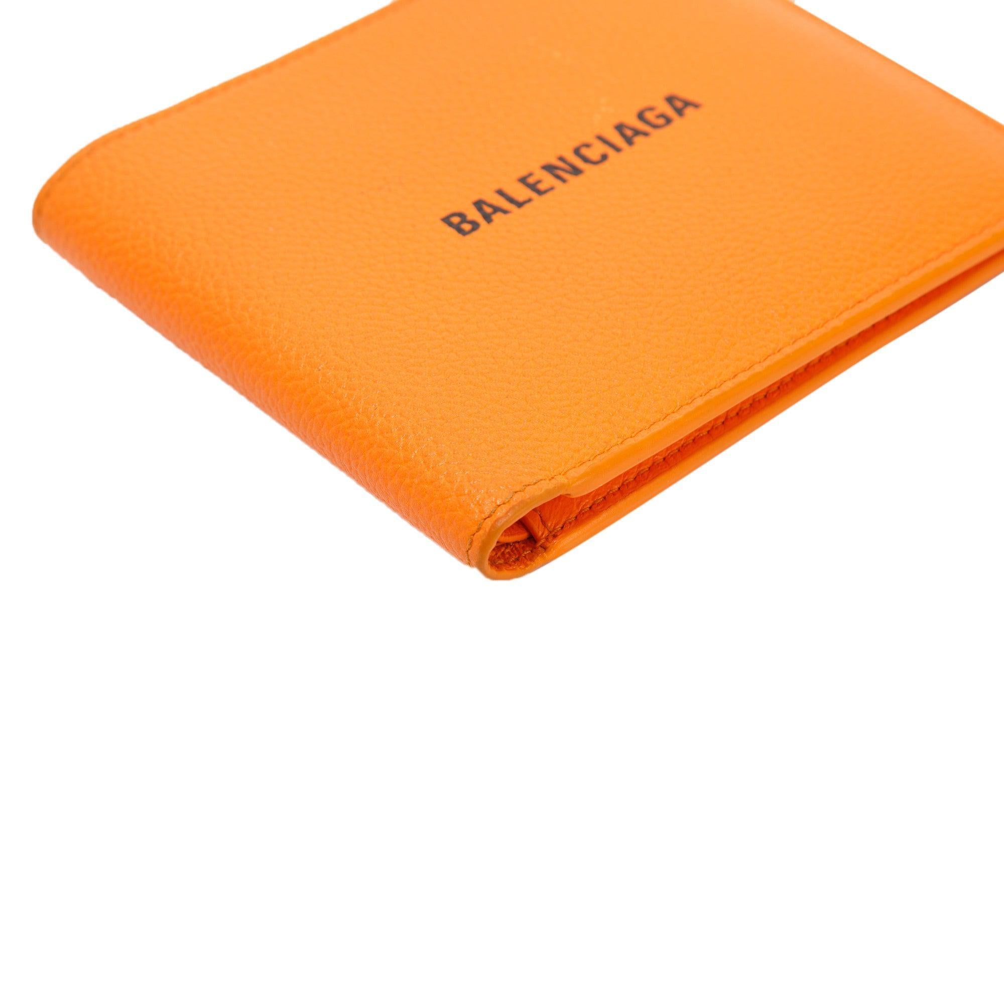 Balenciaga 2022 Cash Square Bifold Wallet w/ Box & Receipt