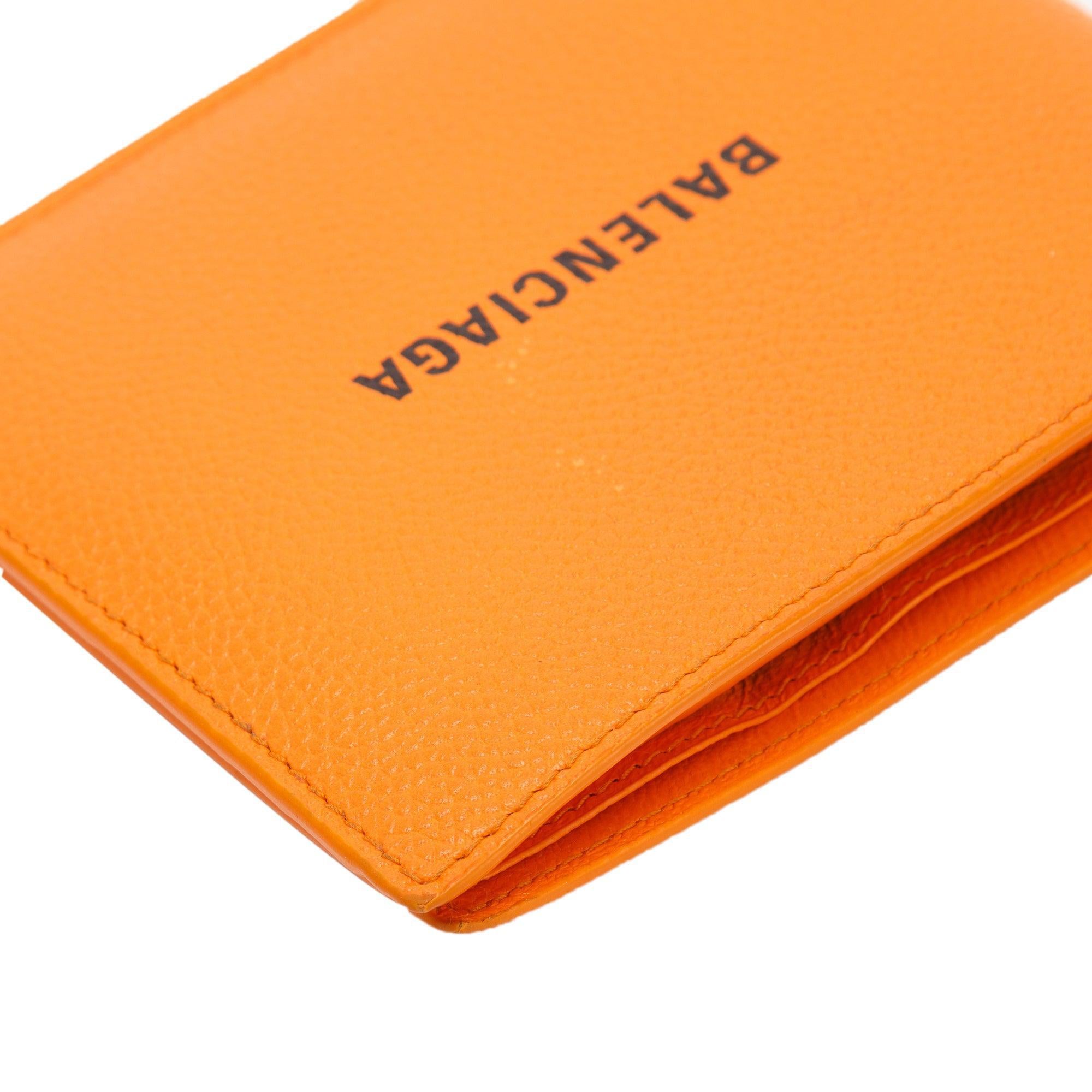 Balenciaga 2022 Cash Square Bifold Wallet w/ Box & Receipt