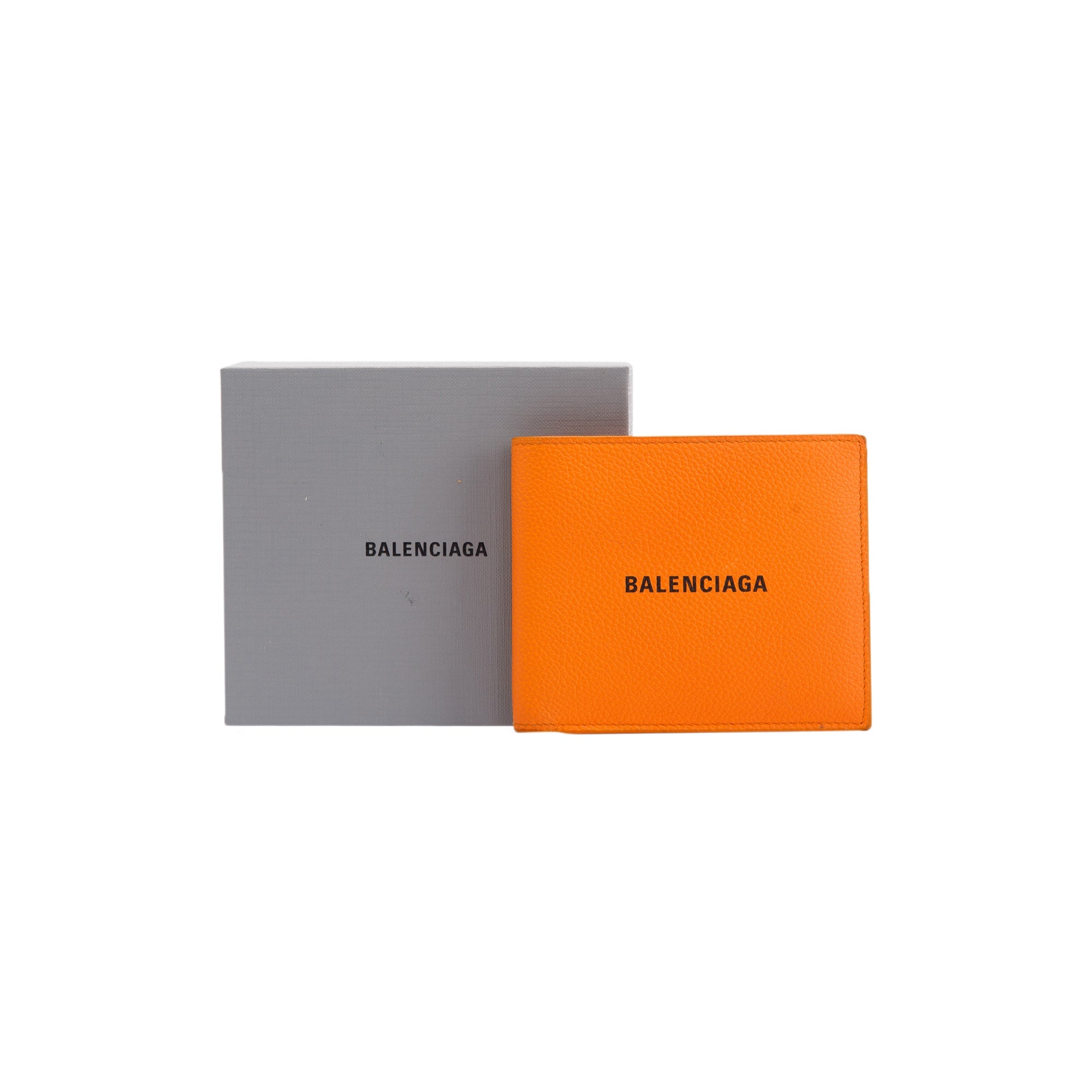 Balenciaga 2022 Cash Square Bifold Wallet w/ Box & Receipt