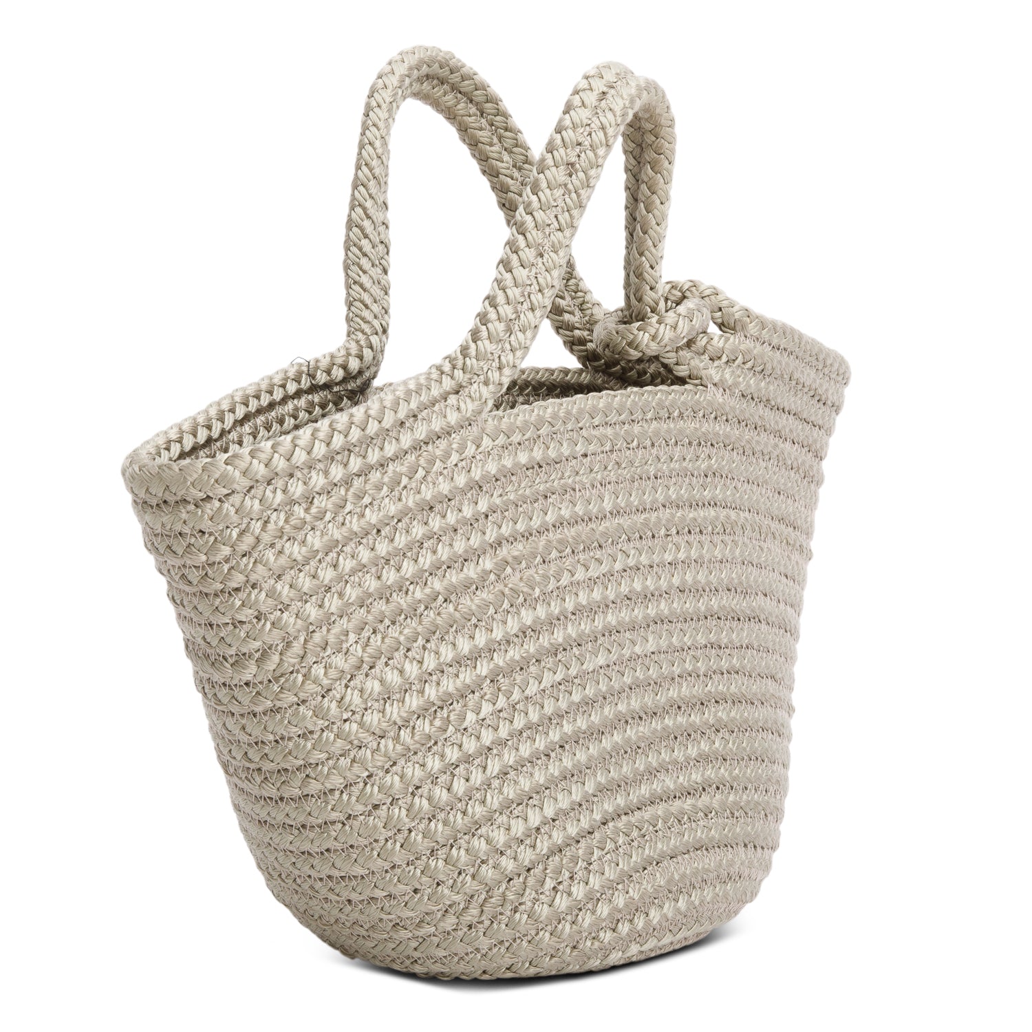 Balenciaga Green Raffia Woven Small Ibiza Basket Bag w/ Strap