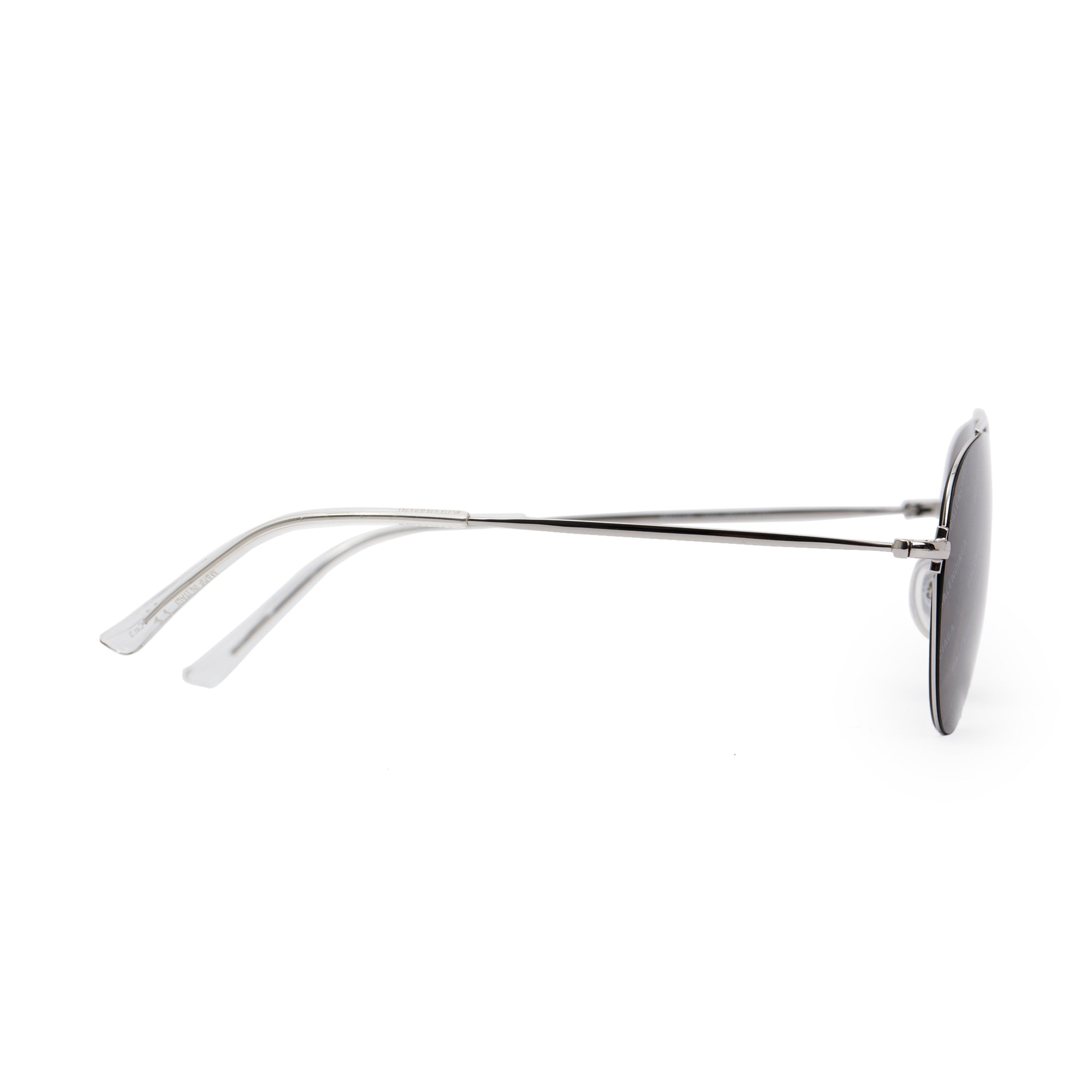 Balenciaga BB0013S Logo Aviator Tinted Sunglasses w/ Case