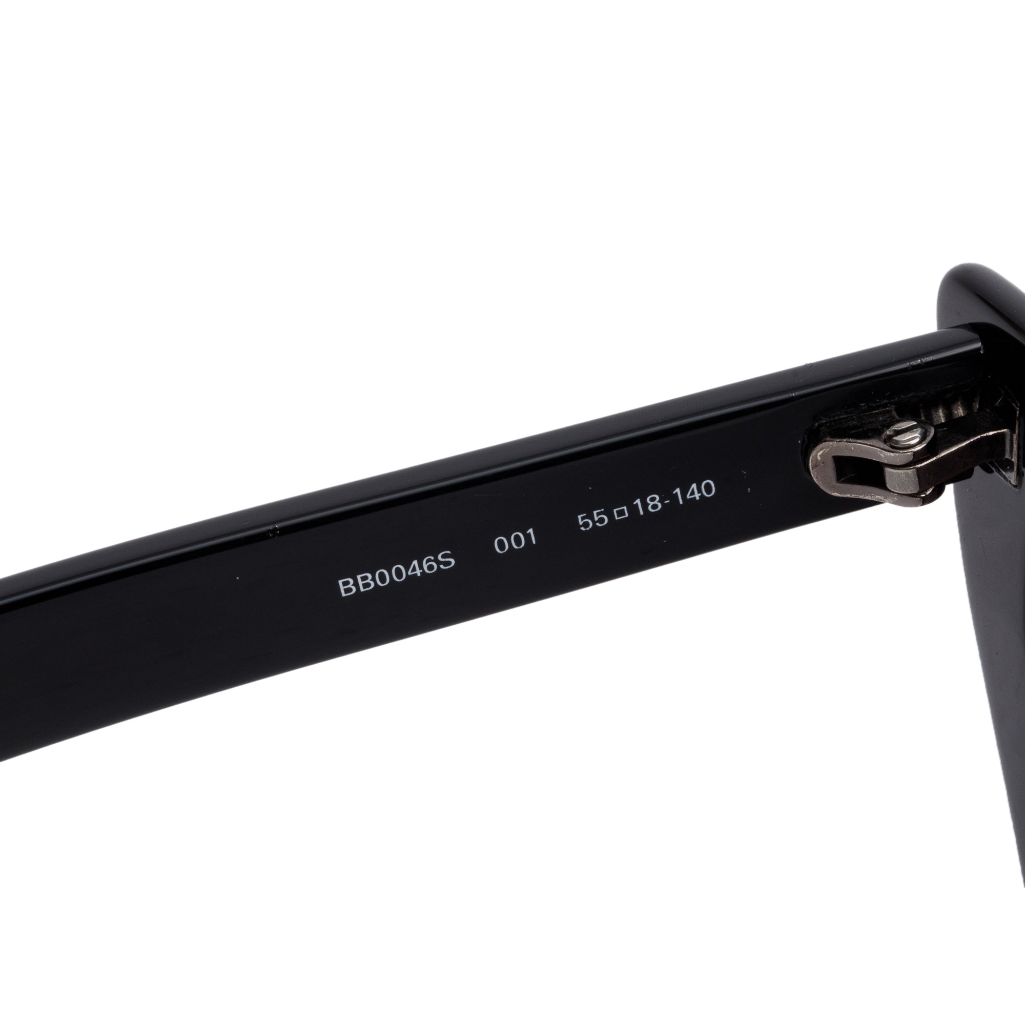 Balenciaga BB0046S Black Acetate Cat-Eye Sunglasses w/ Case