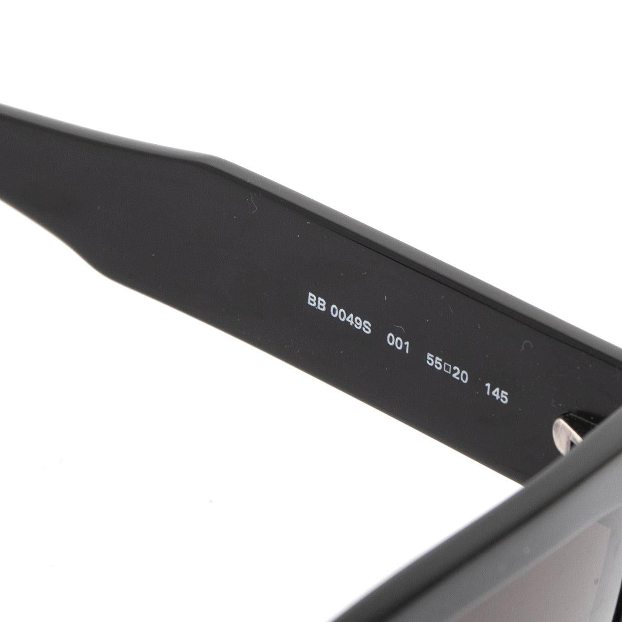 Balenciaga BB0049S Black Square Sunglasses w/ Case