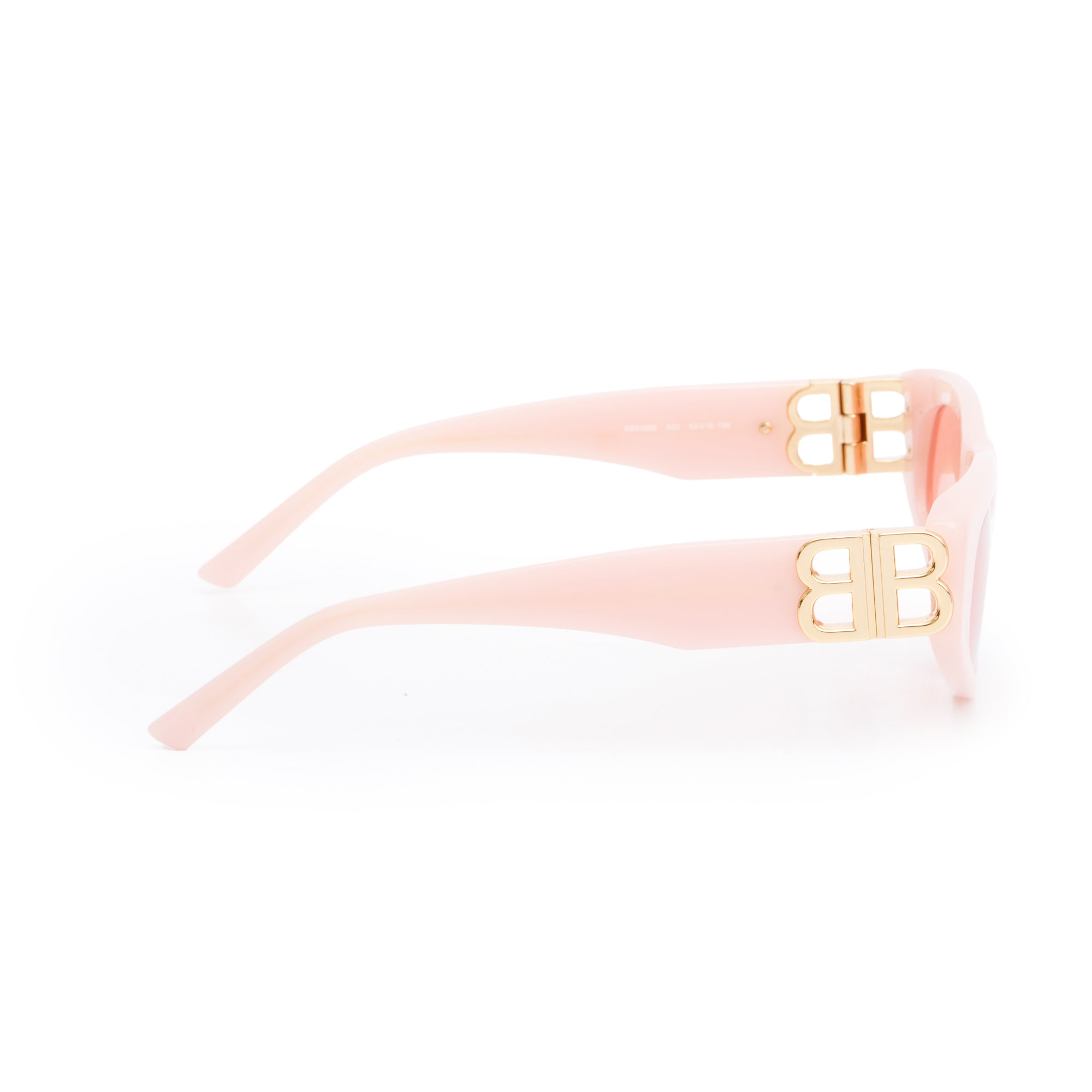 Balenciaga BB0095S Pink Acetate Dynasty D-Frame Sunglasses