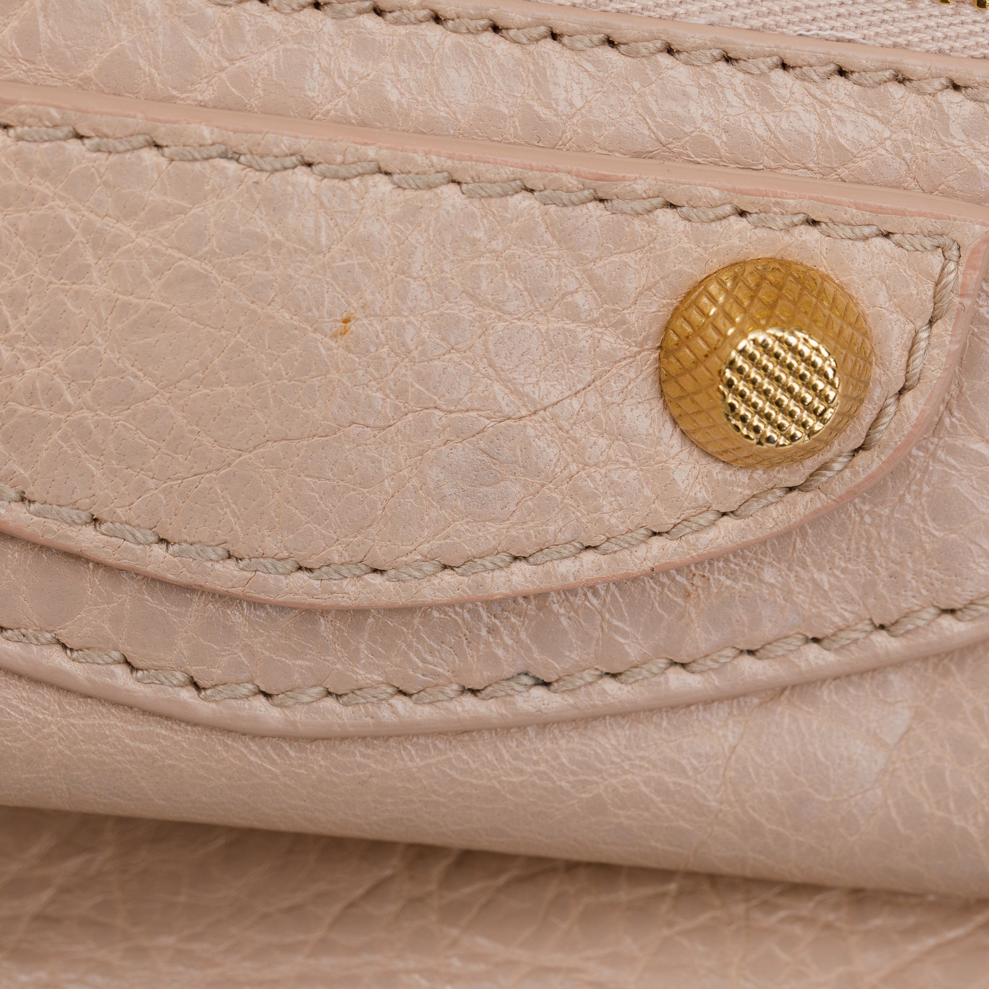 Balenciaga Beige Agneau Leather Giant 12 Envelope Strap Clutch