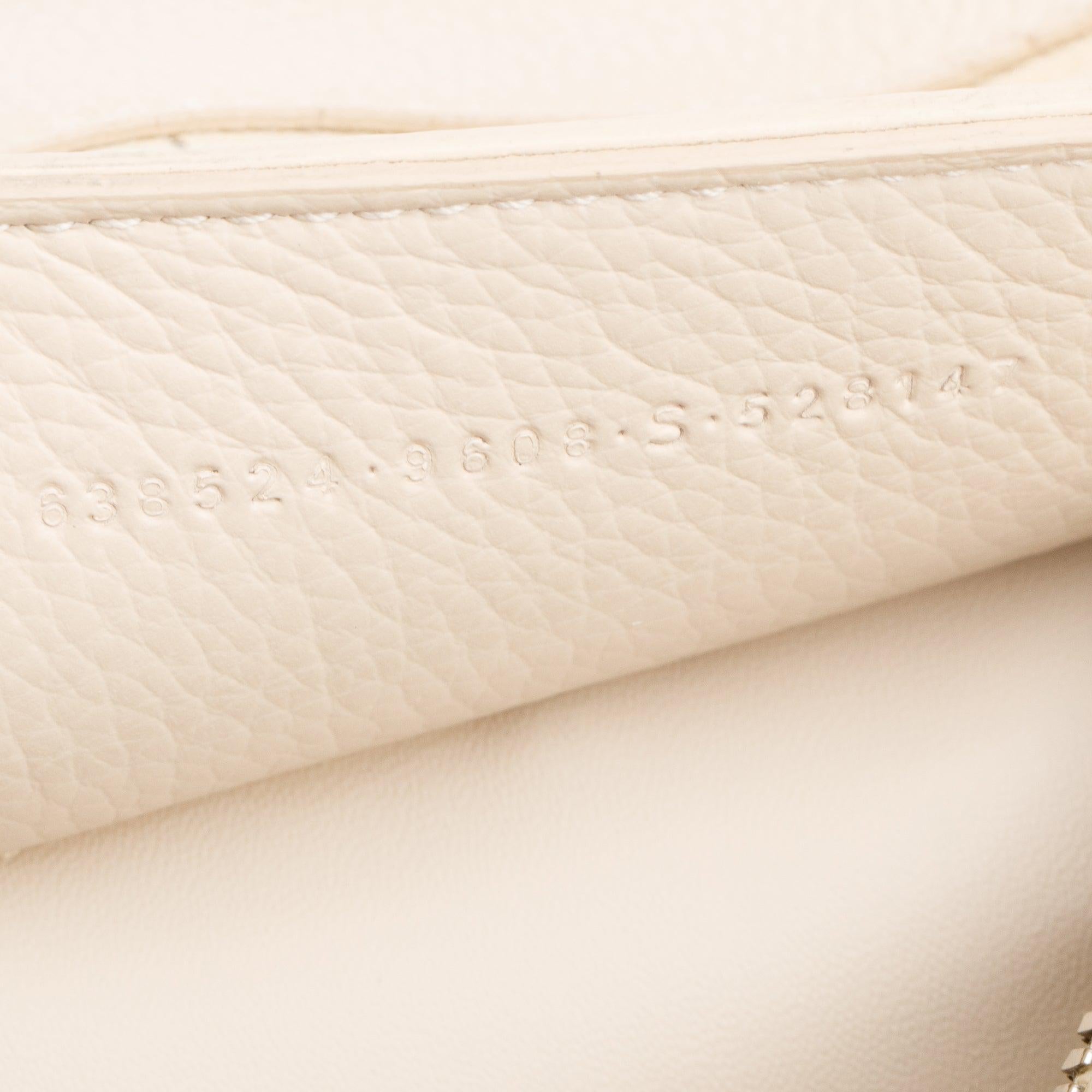 Balenciaga Beige Calfskin Leather Mini Neo Classic Top Handle Bag w/ Strap