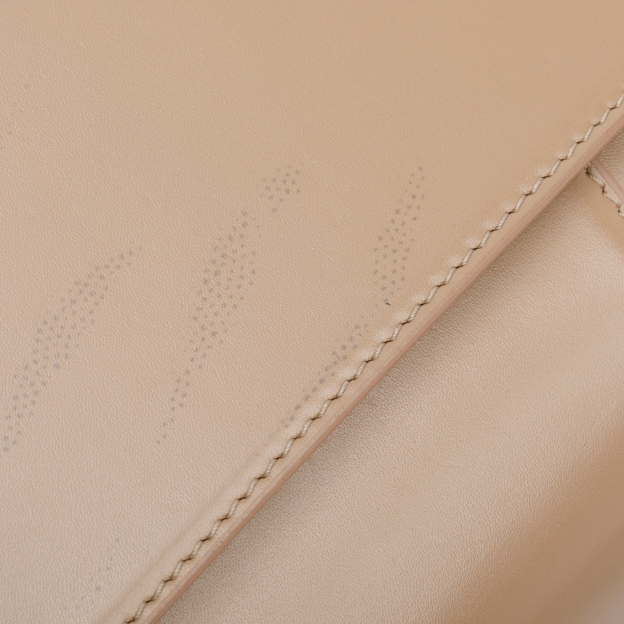 Balenciaga Beige Leather Small Hourglass Top Handle Bag w/ Strap