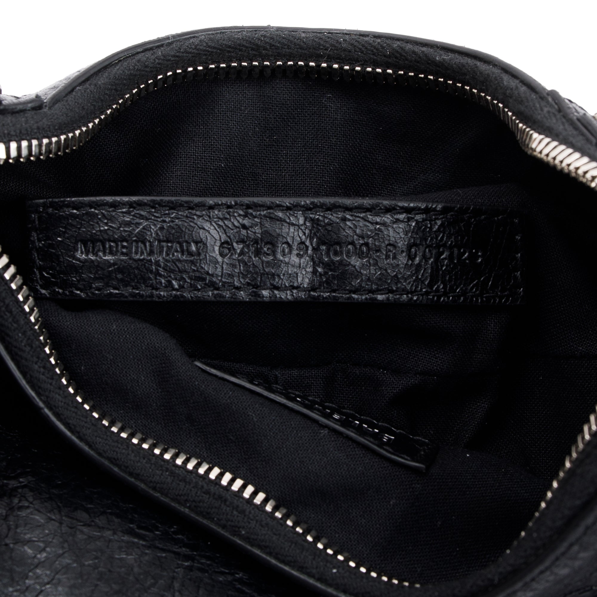 Balenciaga Black Arena Calfskin Leather Le Cagole XS Shoulder Bag