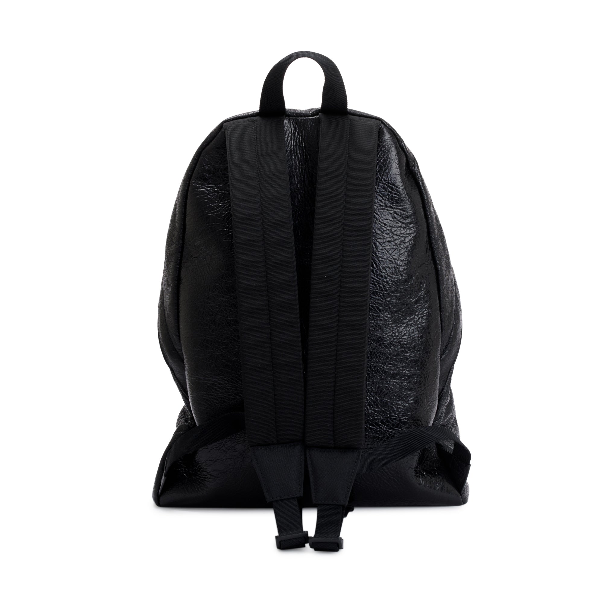 Balenciaga Black Arena Lambskin Leather Explorer Backpack