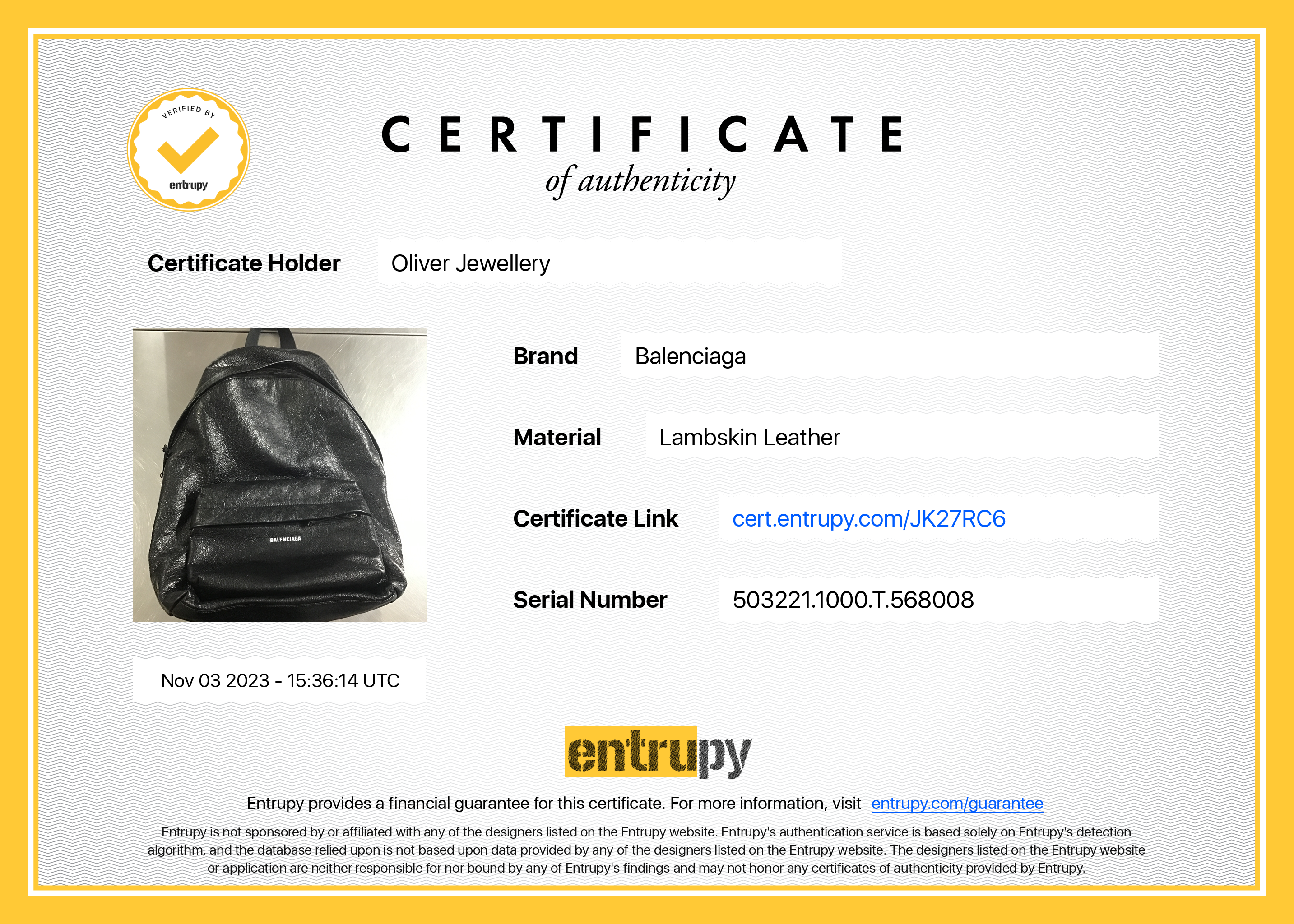 Balenciaga Black Arena Lambskin Leather Explorer Backpack