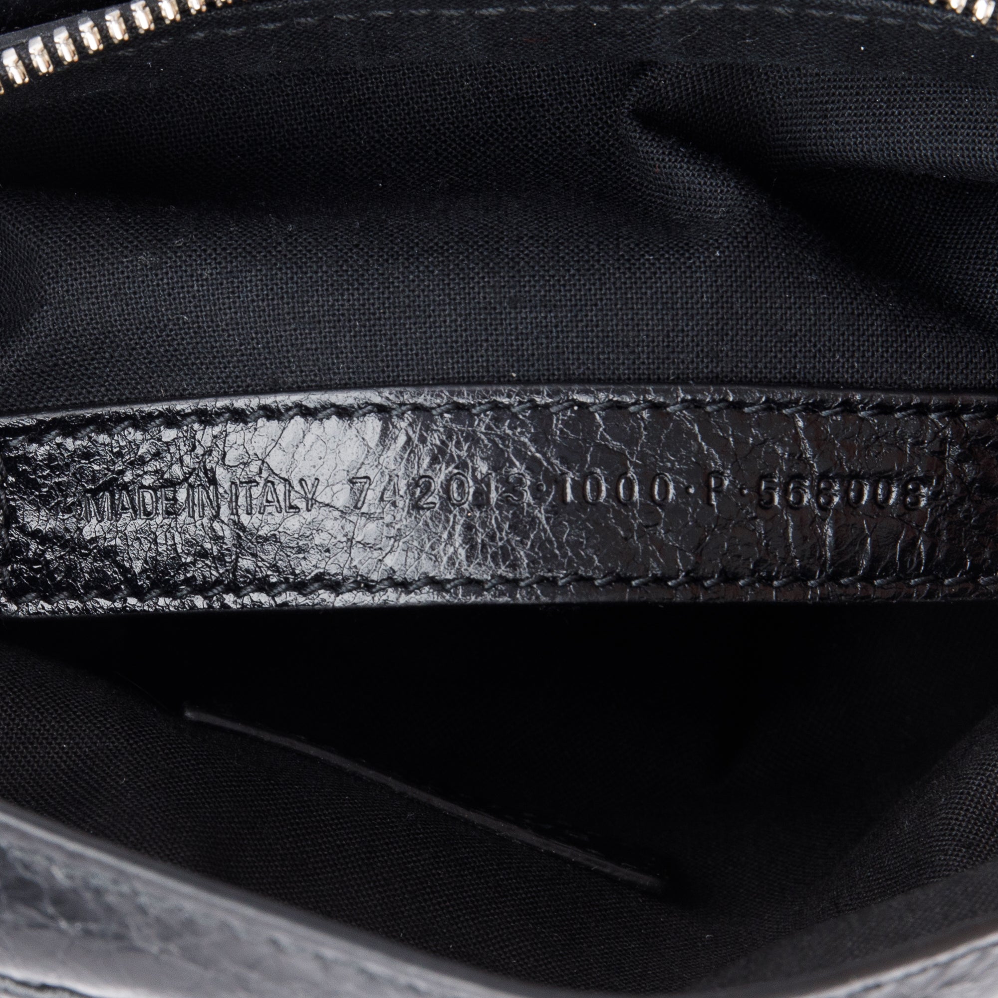 Balenciaga Black Arena Leather Le Cagole Small Belt Bag