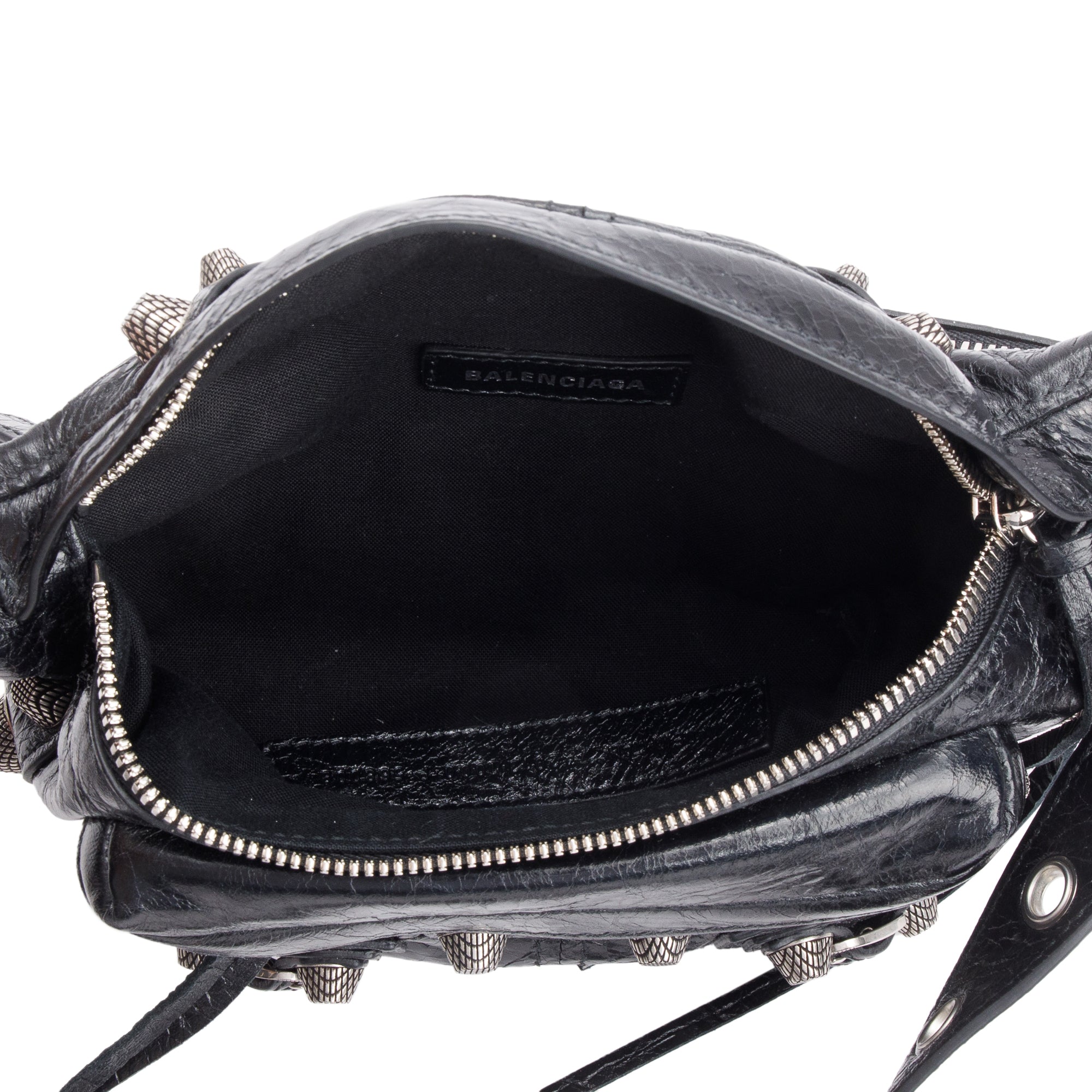 Balenciaga Black Arena Leather Le Cagole Small Belt Bag