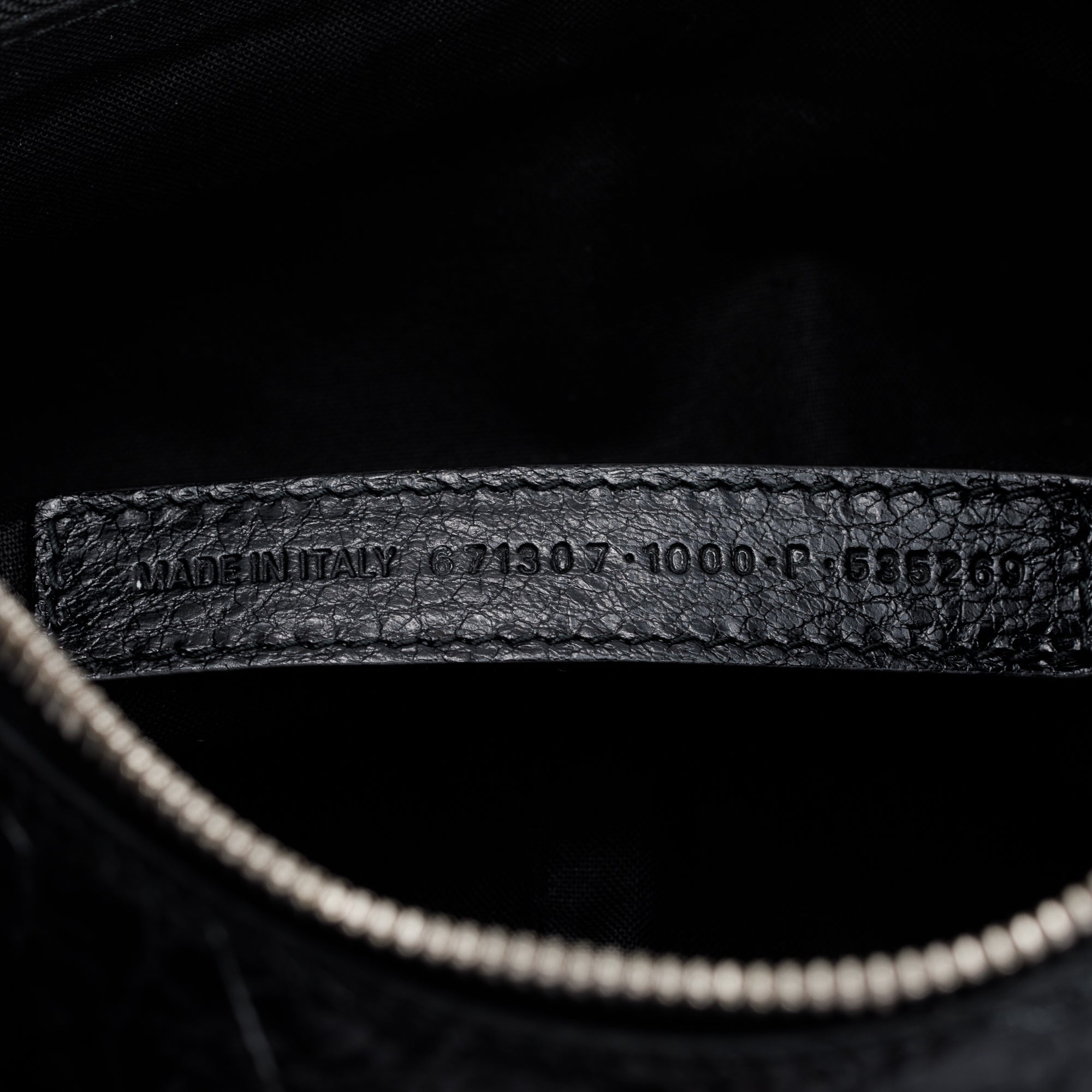 Balenciaga Black Arena Leather Le Cagole Small Shoulder Bag