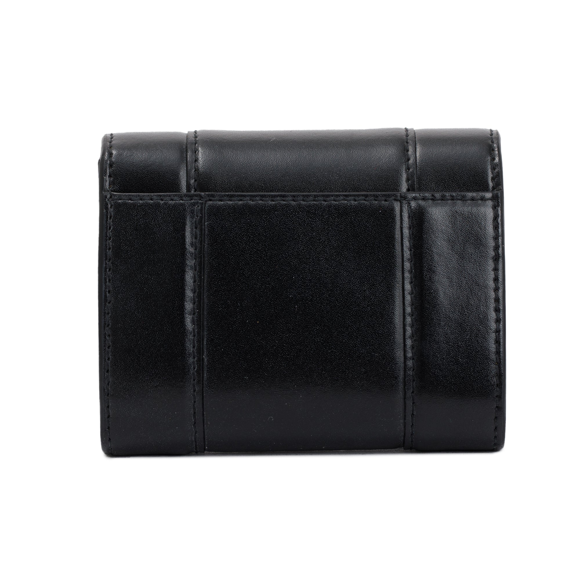 Balenciaga Black Box Calfskin Leather Hourglass Mini Wallet w/ Box