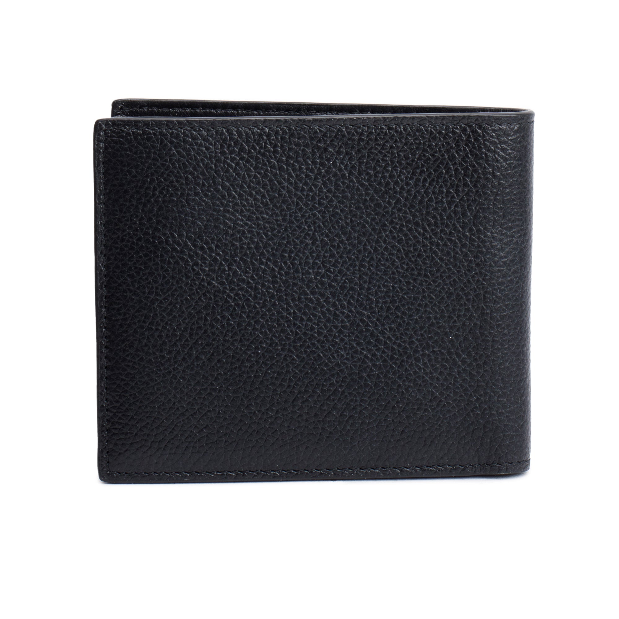 Balenciaga Black Calfskin Leather Cash Square Bifold Wallet