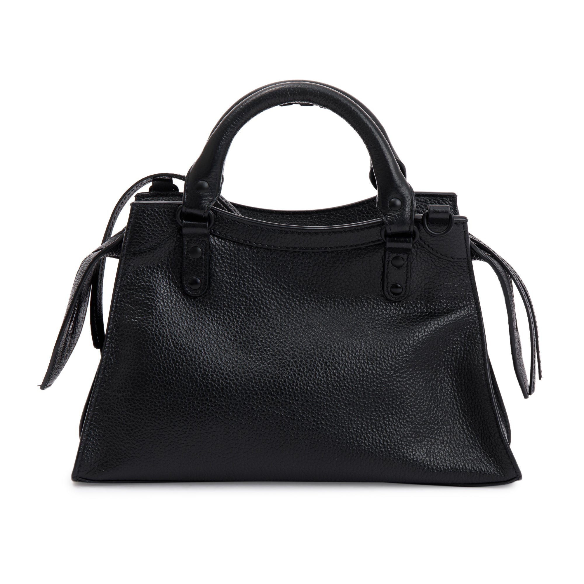 Balenciaga Black Calfskin Leather Neo Classic XS City Bag w/ Strap