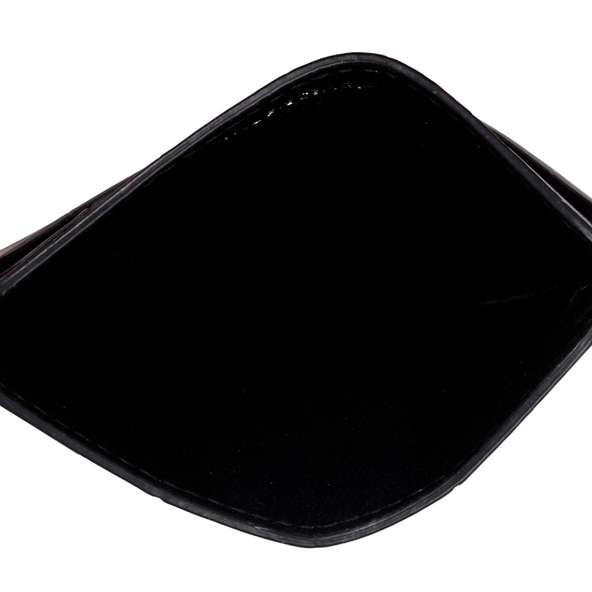 Balenciaga Black Croc-Embossed Leather BB Card Case