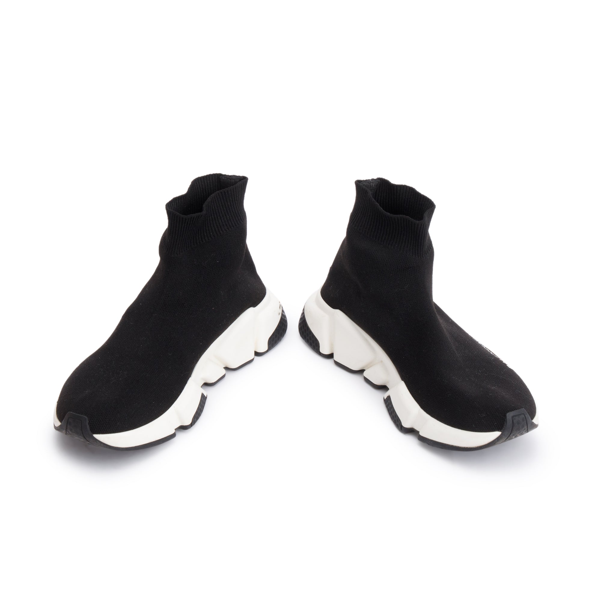 Balenciaga Black Knit Speed LT Trainer Sock Sneaker, Size 35