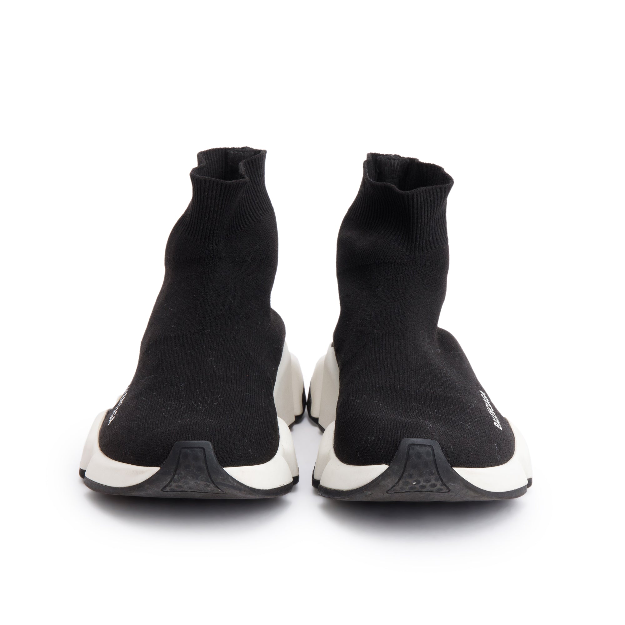 Balenciaga Black Knit Speed LT Trainer Sock Sneaker, Size 35