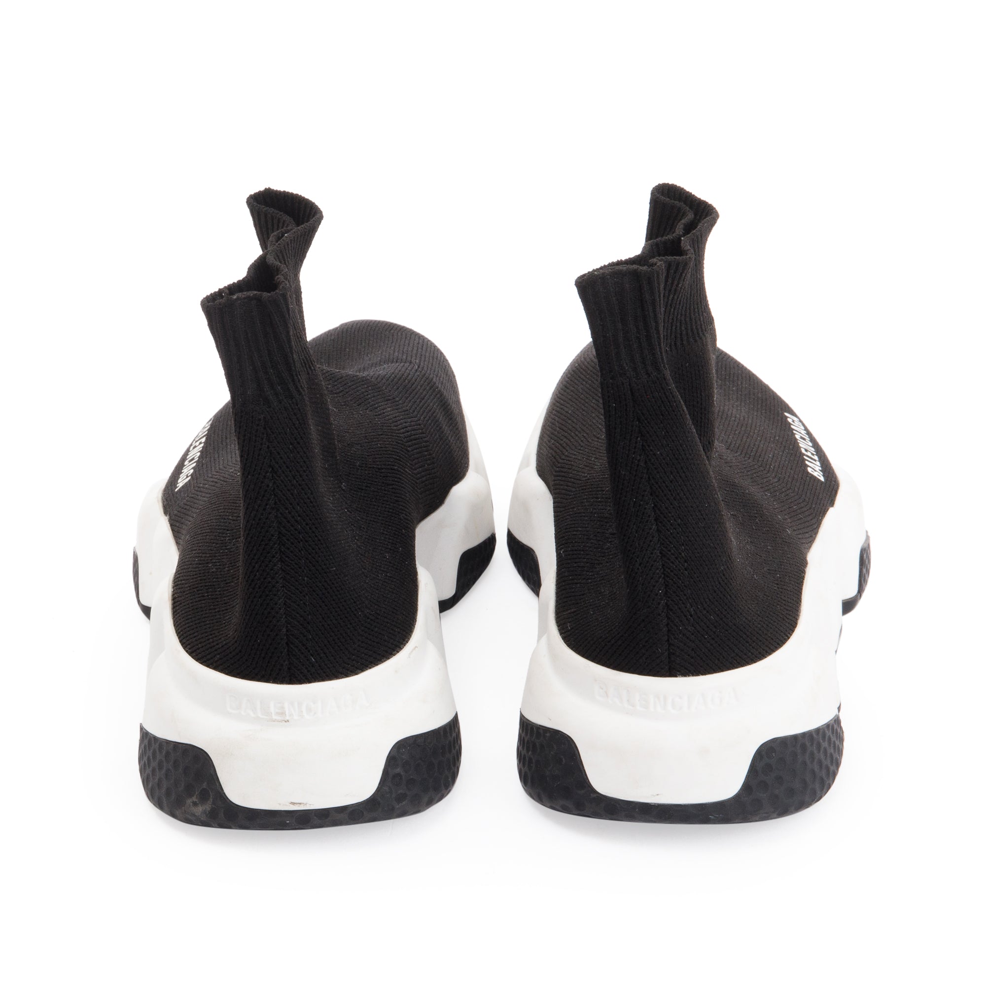 Balenciaga Black Knit Speed LT Trainer Sock Sneaker, Size 37 w/ Box