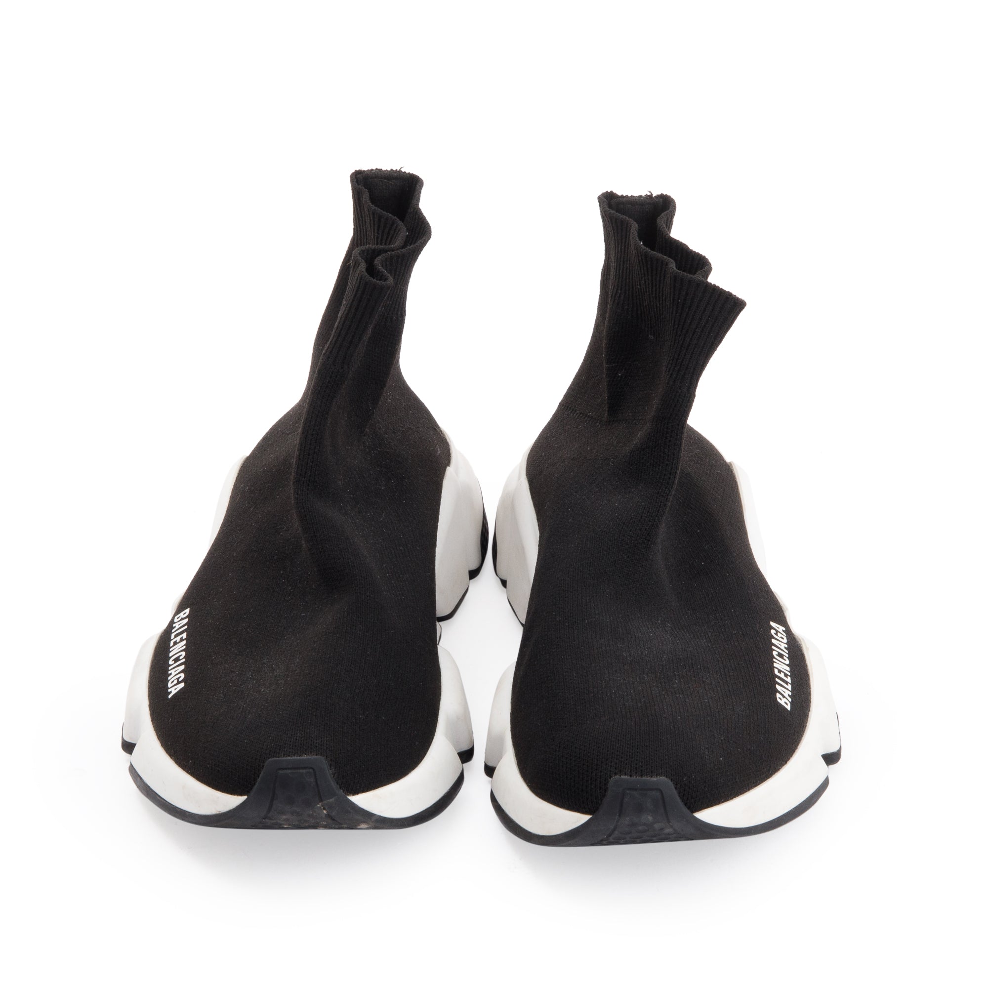 Balenciaga Black Knit Speed LT Trainer Sock Sneaker, Size 37 w/ Box