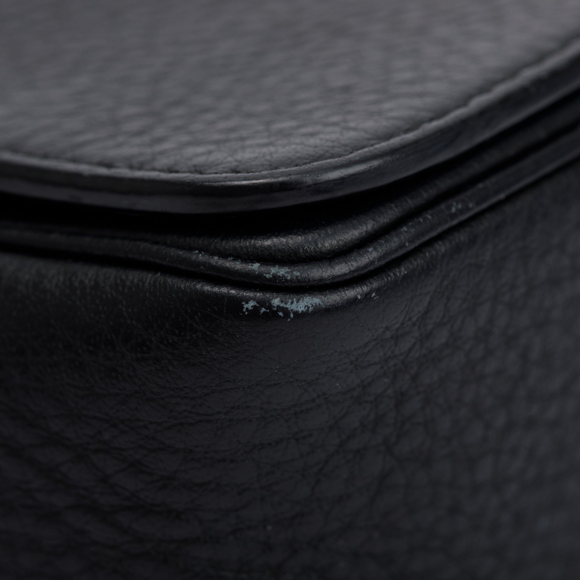 Balenciaga Black Leather Everyday Wallet On Chain