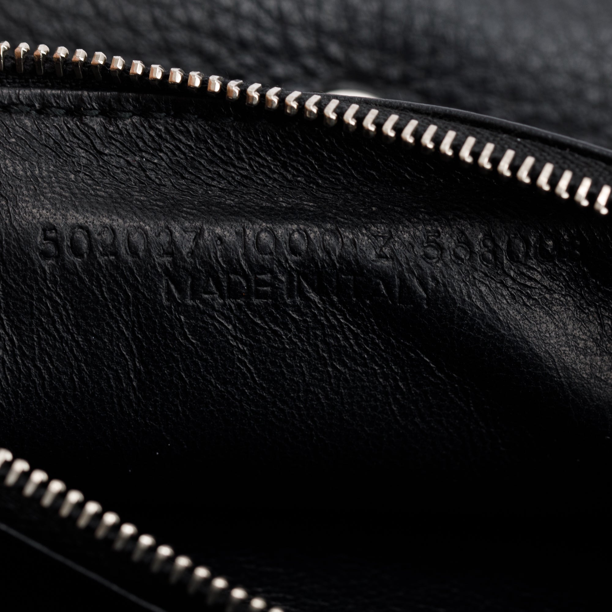 Balenciaga Black Leather Everyday Wallet On Chain