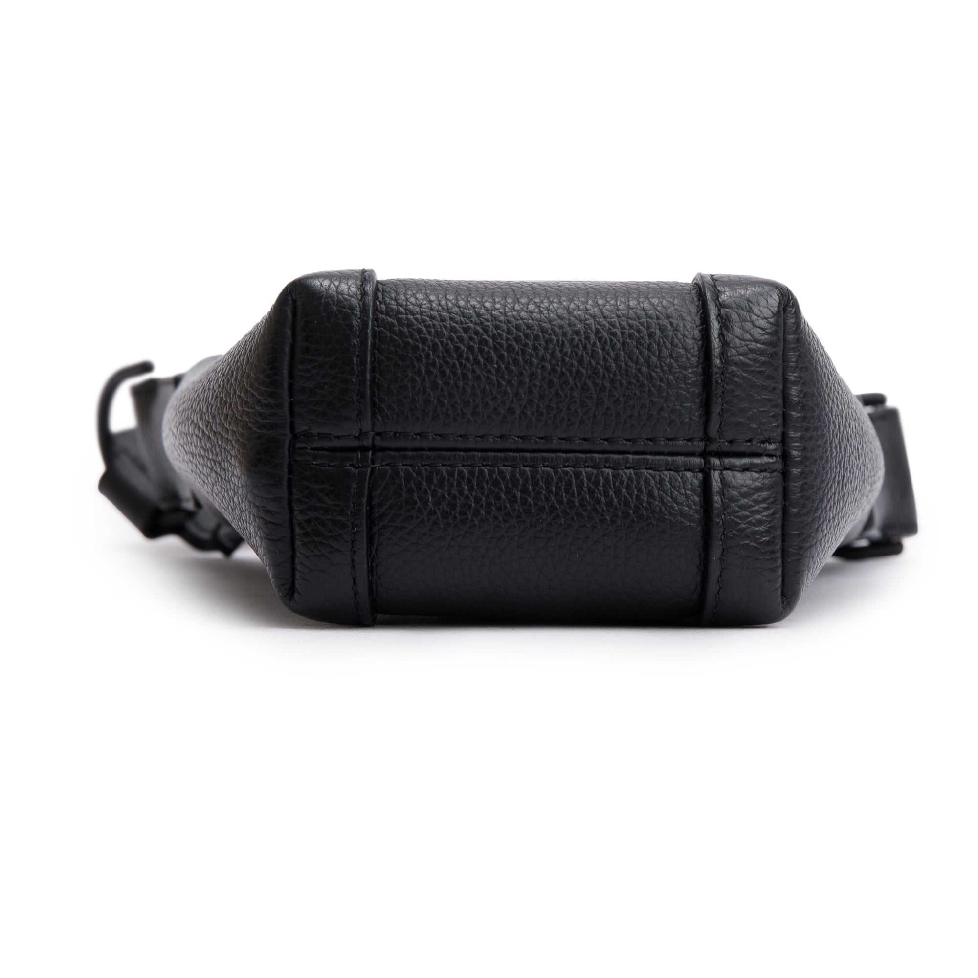 Balenciaga Black Leather Hourglass Phone Holder Crossbody Bag