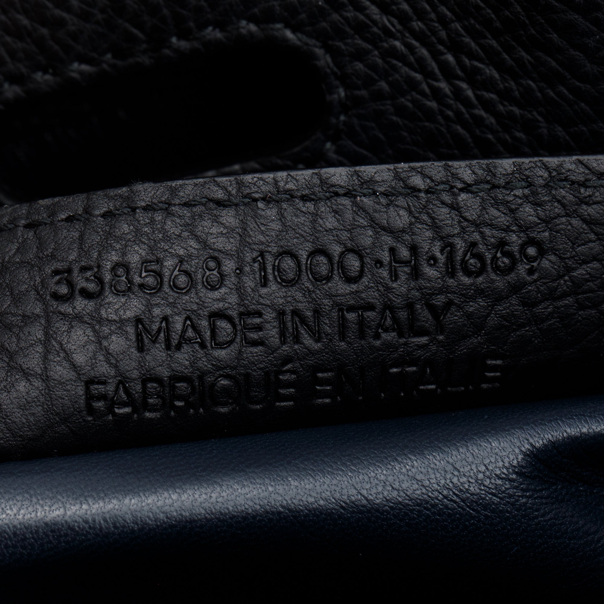 Balenciaga Black Leather M Tube Round Tote