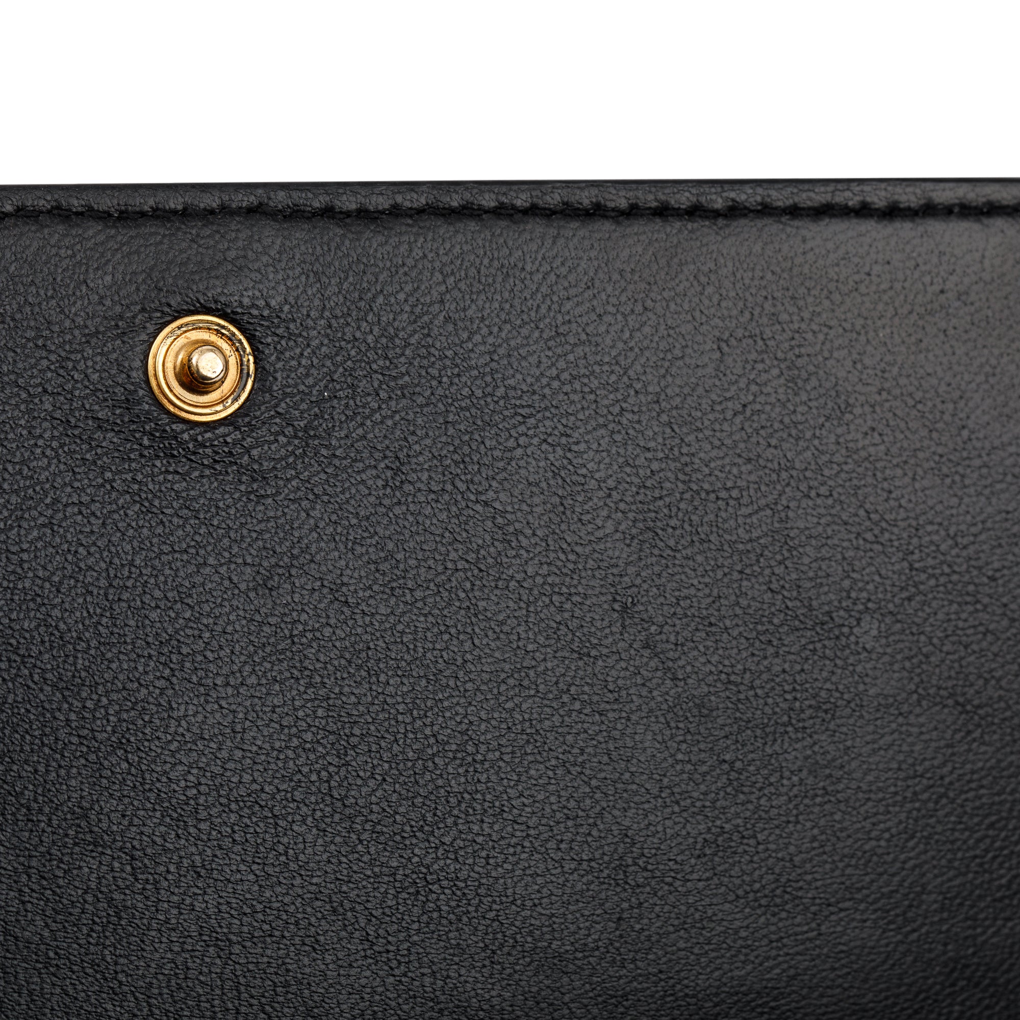 Balenciaga Black Leather Phone Holder Wallet on Chain