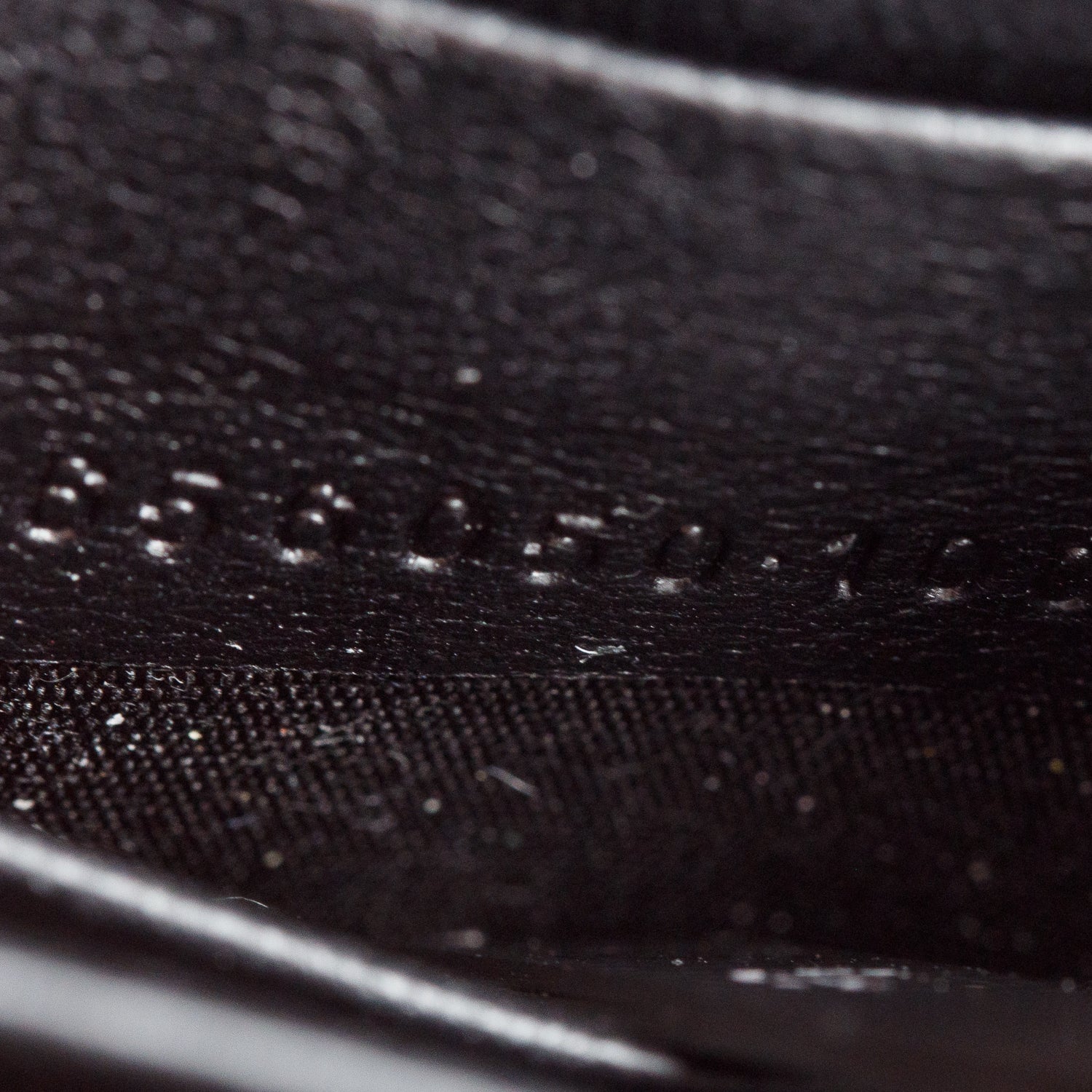 Balenciaga Black Monochrome Croc-Embossed Leather Hourglass Chain Wallet